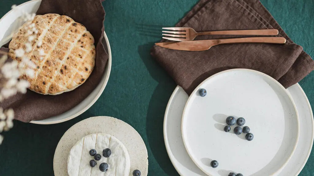 Linen Christmas Table