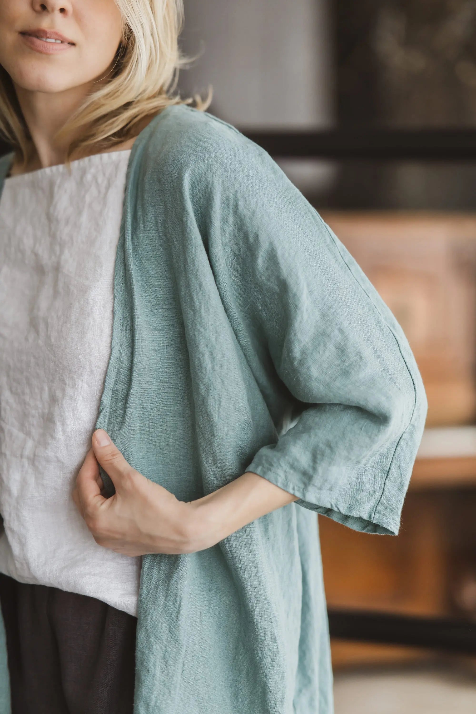 Linen Duster Jacket