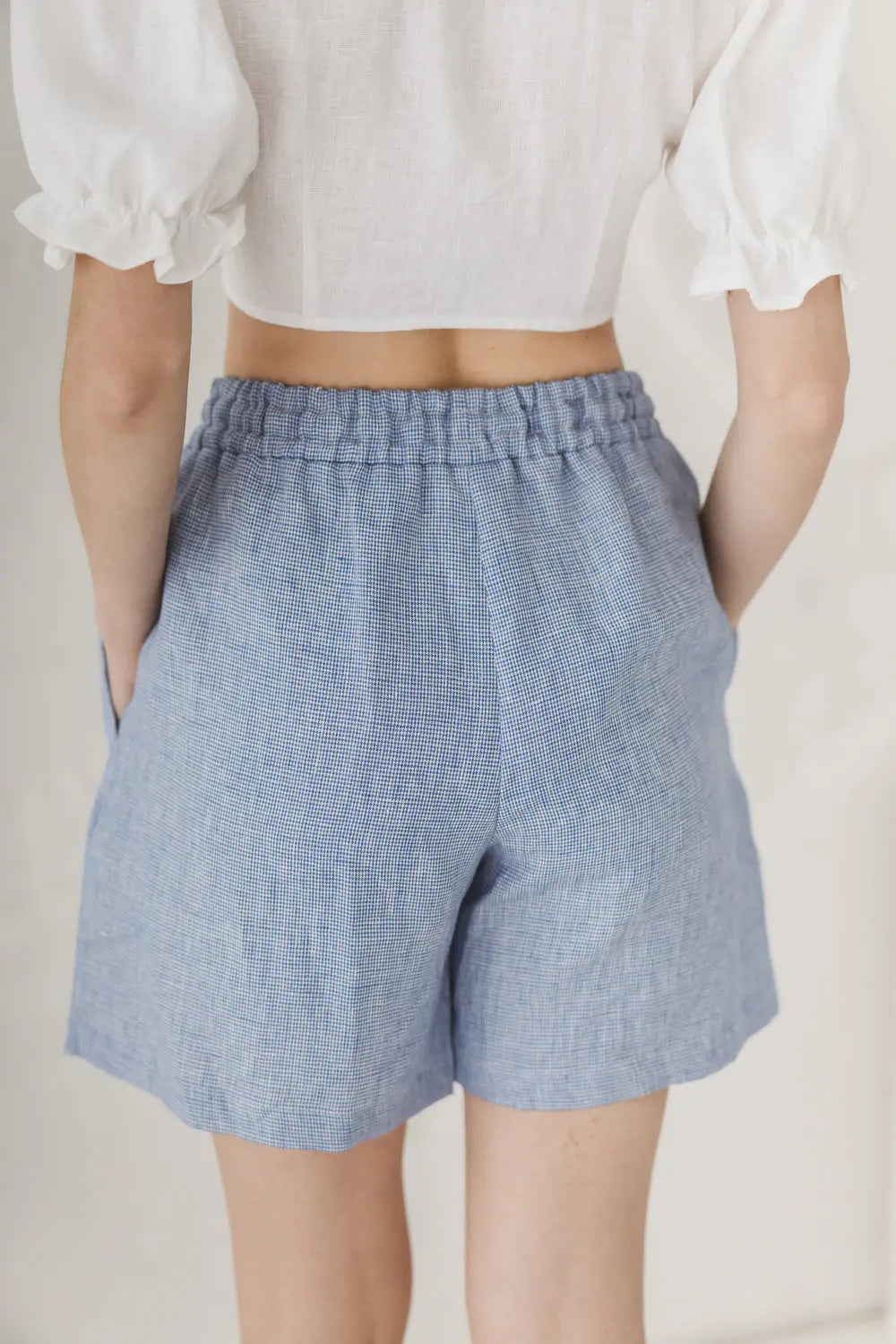 Linen Shorts – Relaxed Fit with Elastic Waist