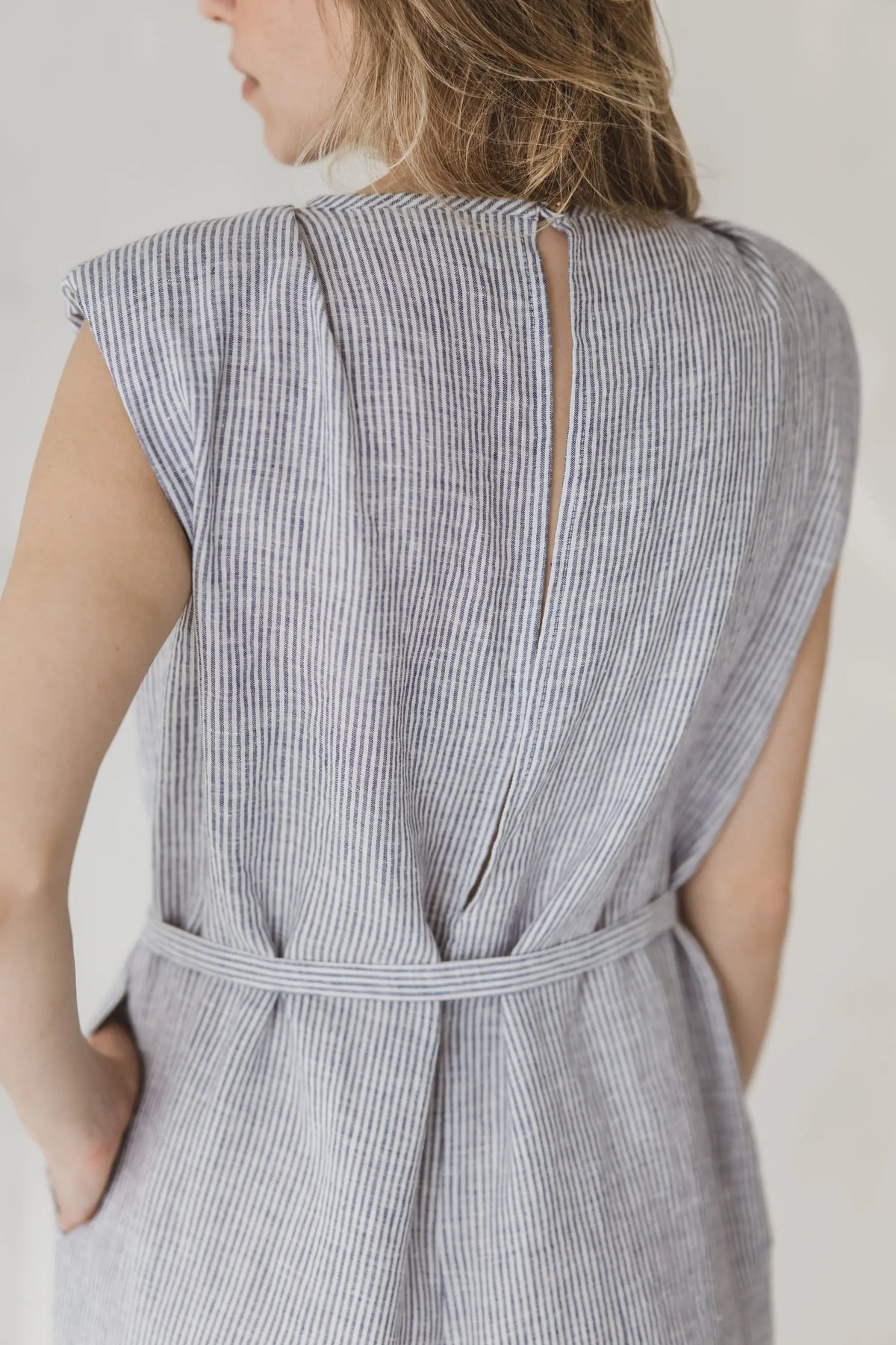 Linen Wide-Leg Jumpsuit with Belt Epic Linen