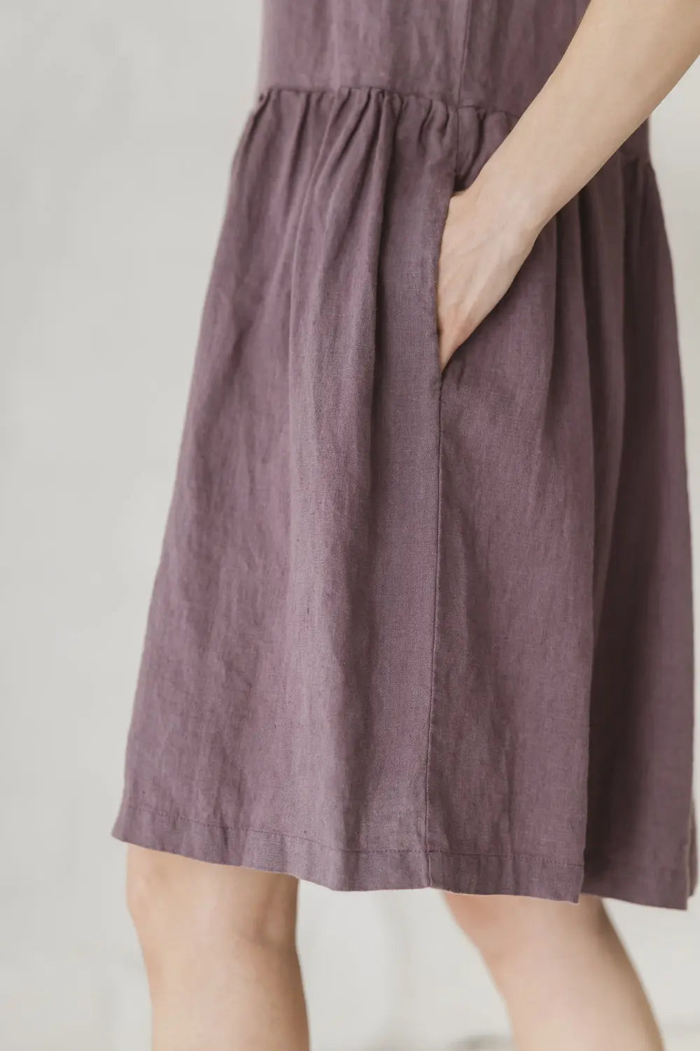 Linen Dress with Pockets