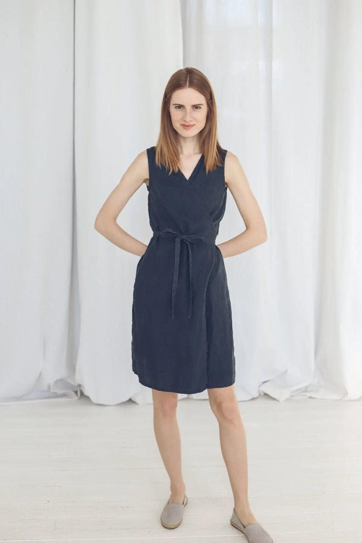 Linen wrap dress Epic Linen