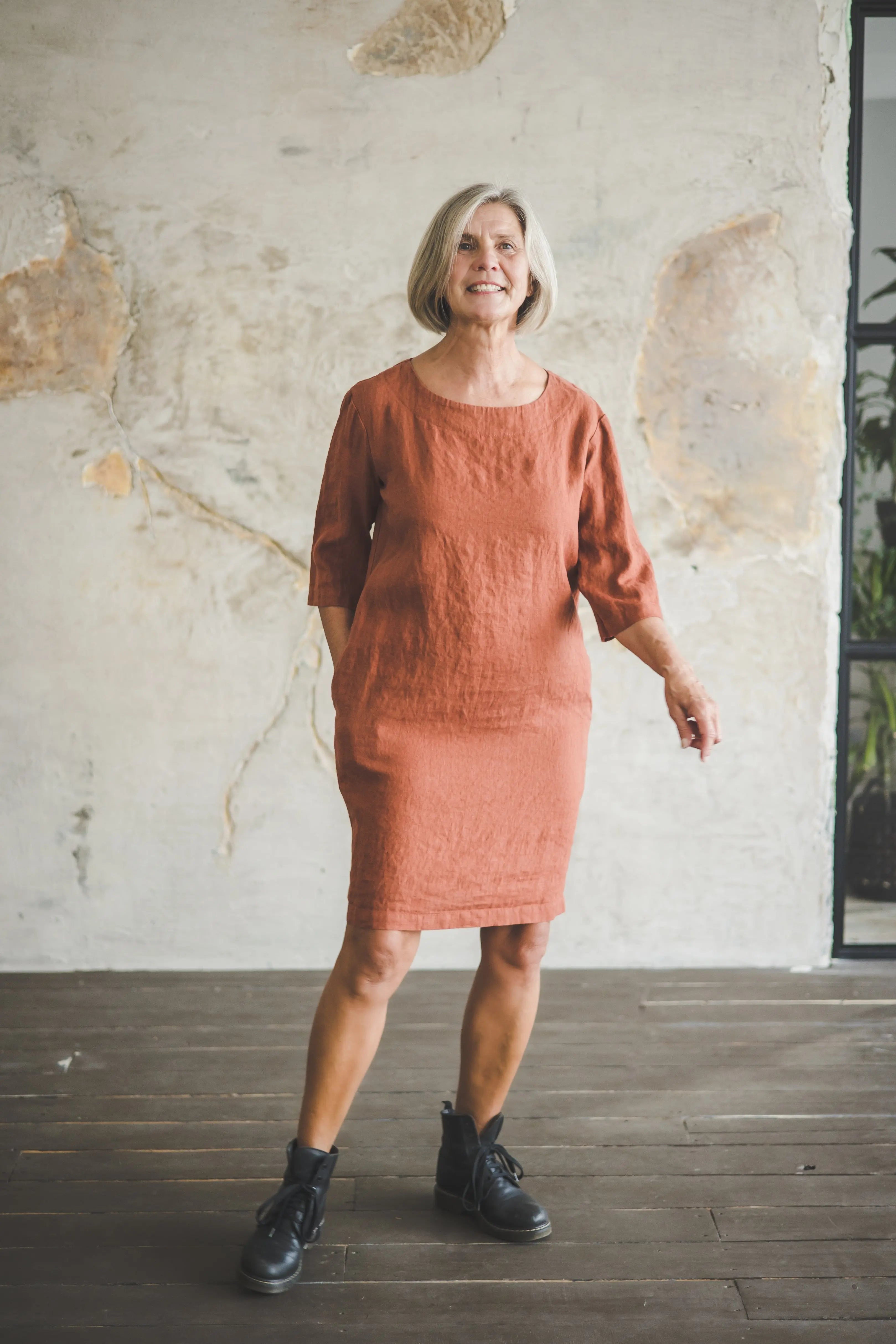 Classic Linen Tunic, Minimal Linen Dress Epic Linen