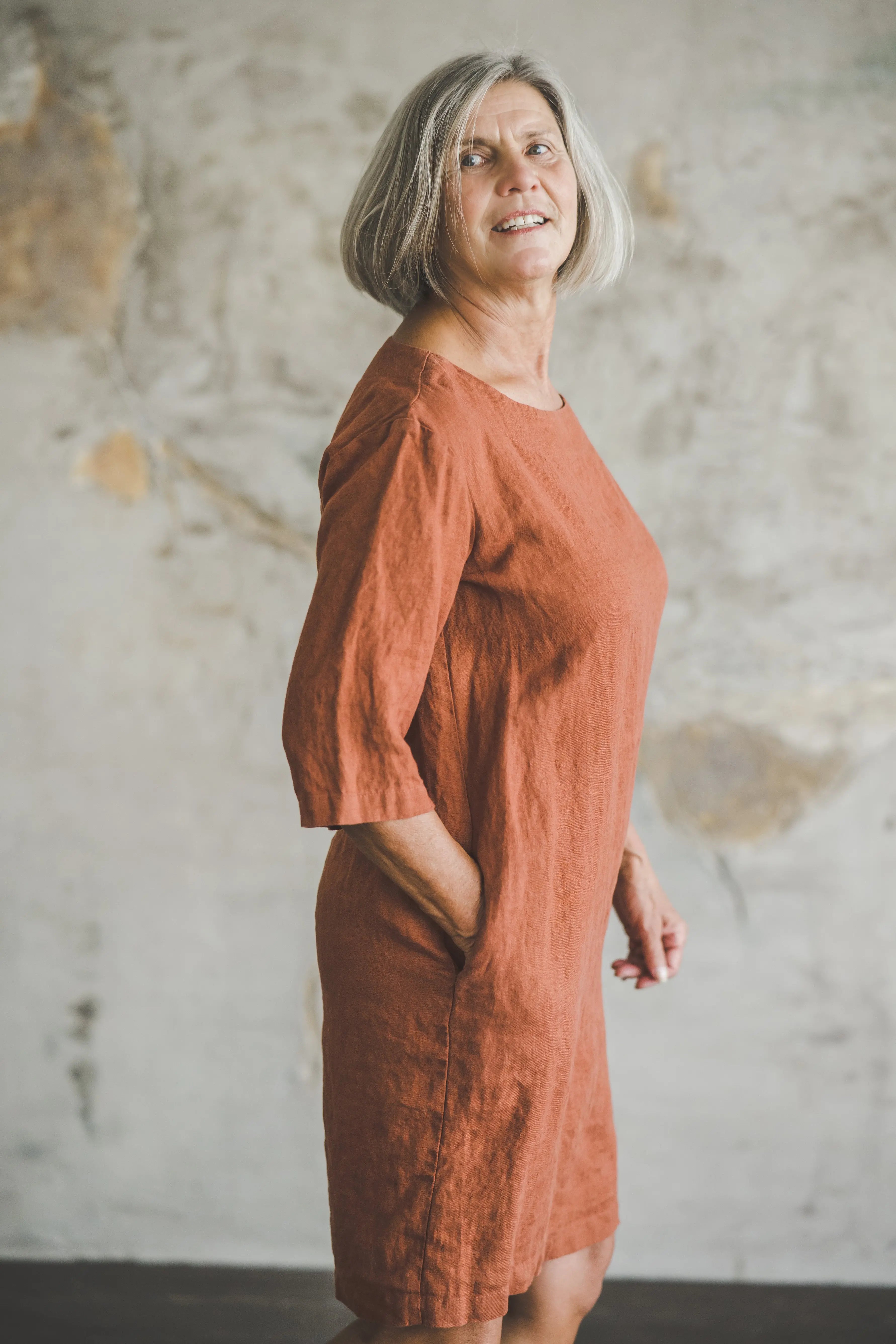 Classic Linen Tunic, Minimal Linen Dress Epic Linen