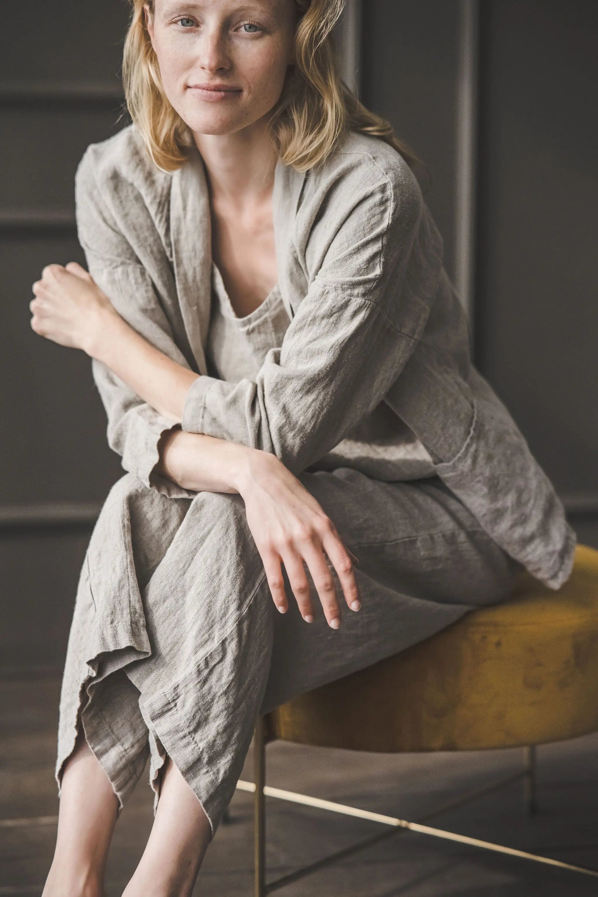 Linen Jacket with Pockets Epic Linen