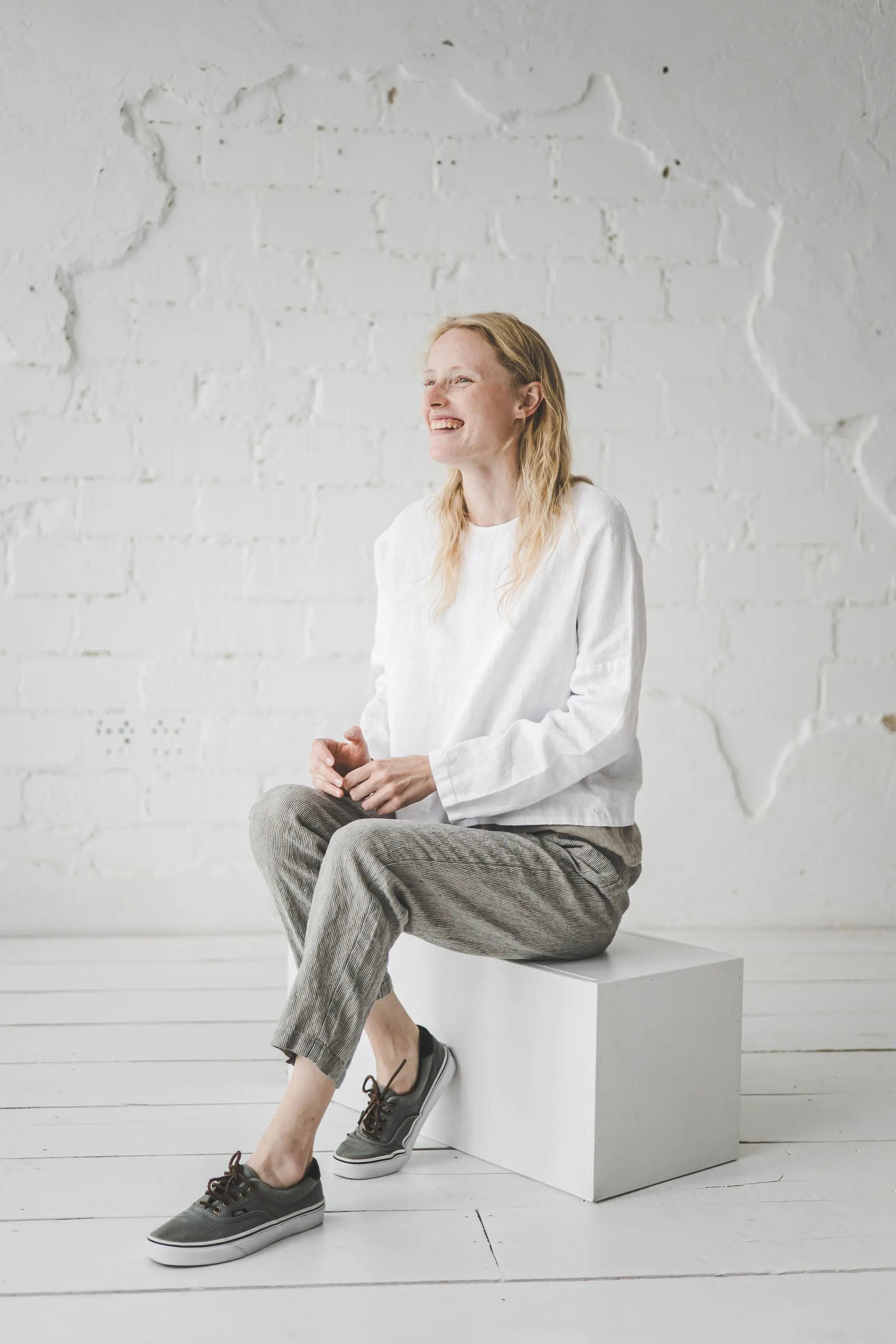 READY TO SHIP Casual Linen Blouse - Epic Linen conscious fashion
