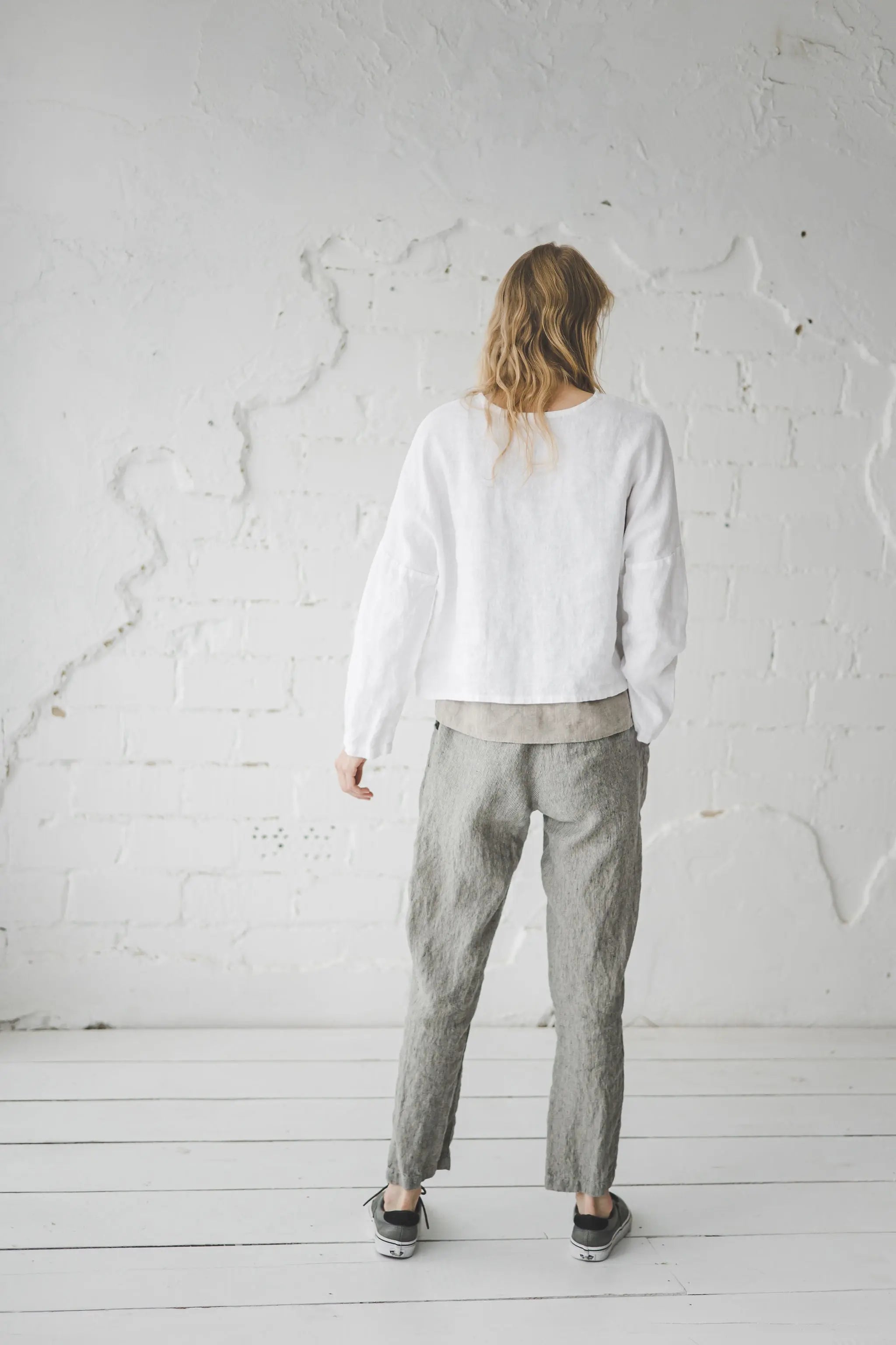 READY TO SHIP Casual Linen Blouse - Epic Linen conscious fashion