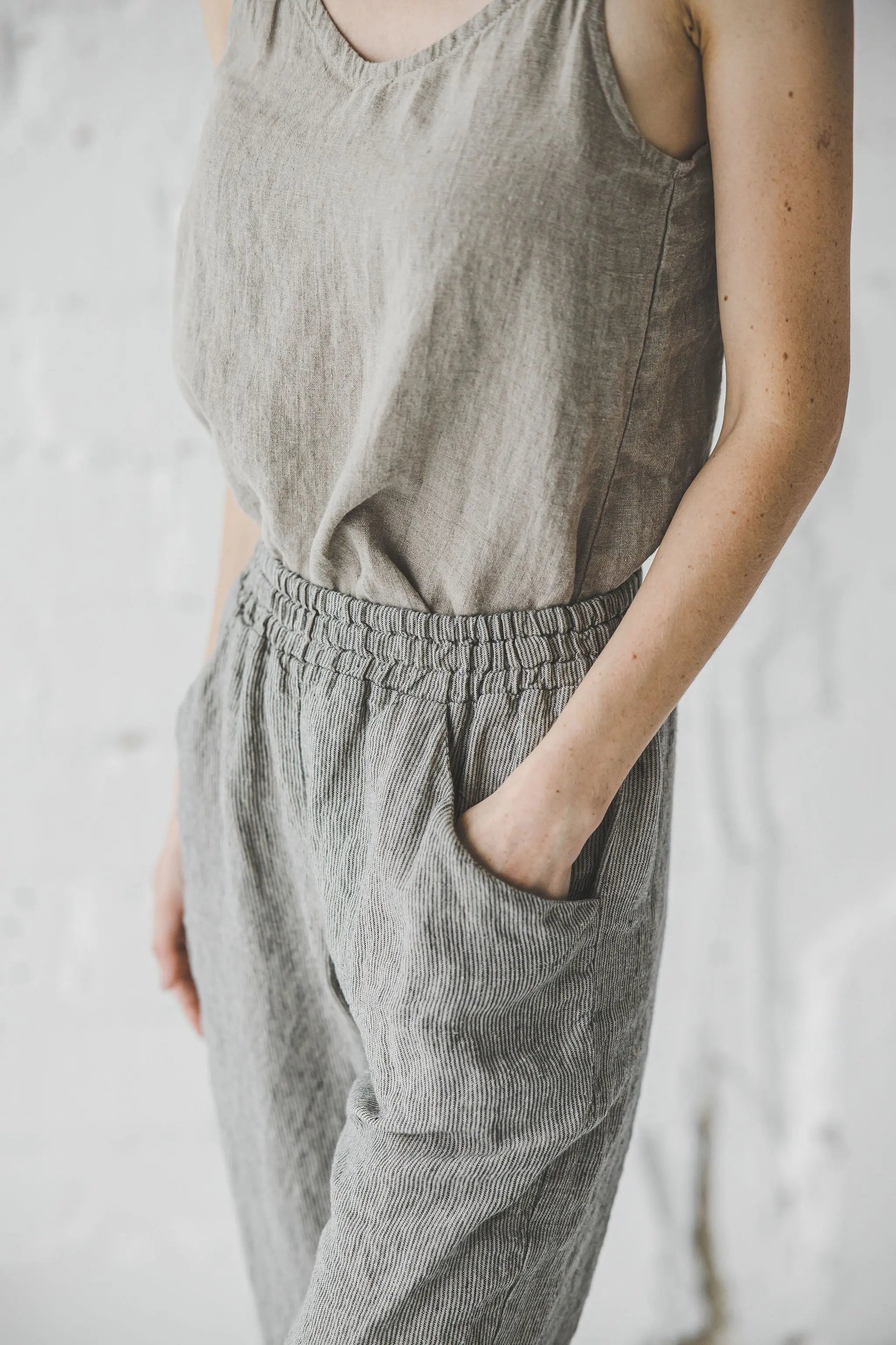 Linen Pants with Elastic Waistband Epic Linen