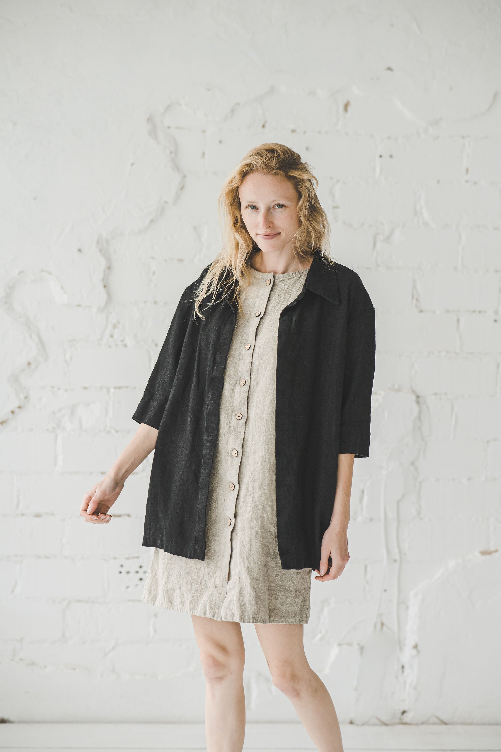 Heavy Linen Cardigan Epic Linen
