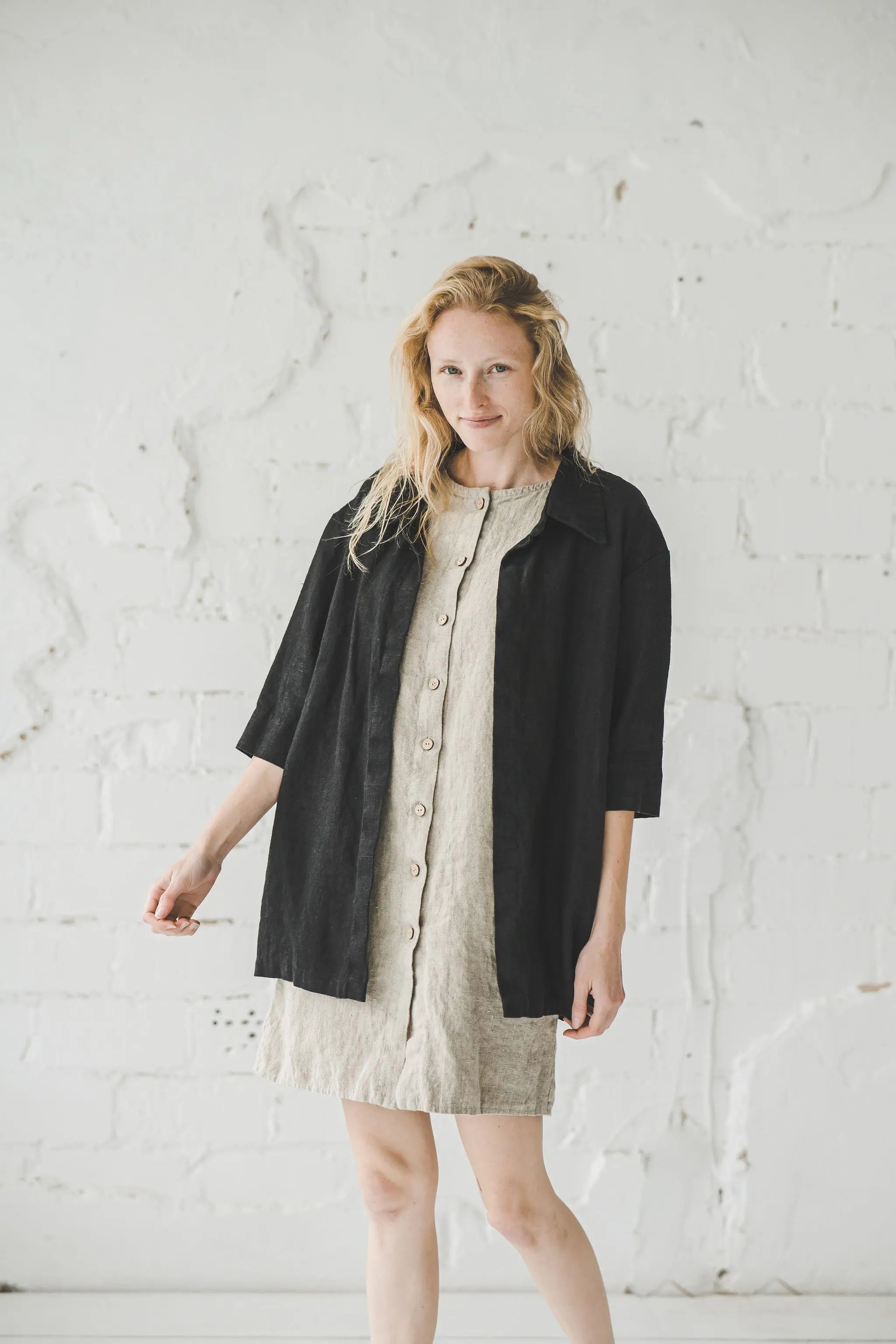 Heavy Linen Cardigan Epic Linen