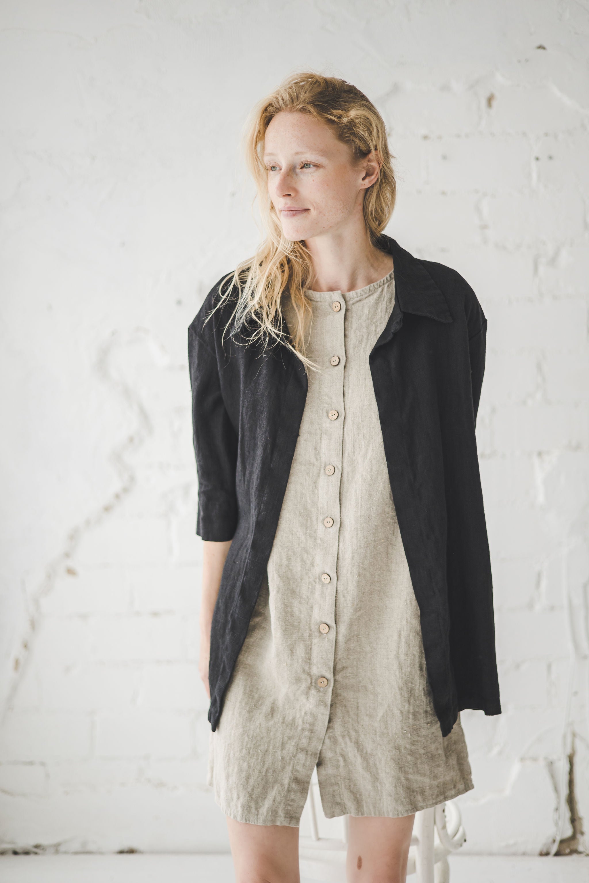 Heavy Linen Cardigan Epic Linen