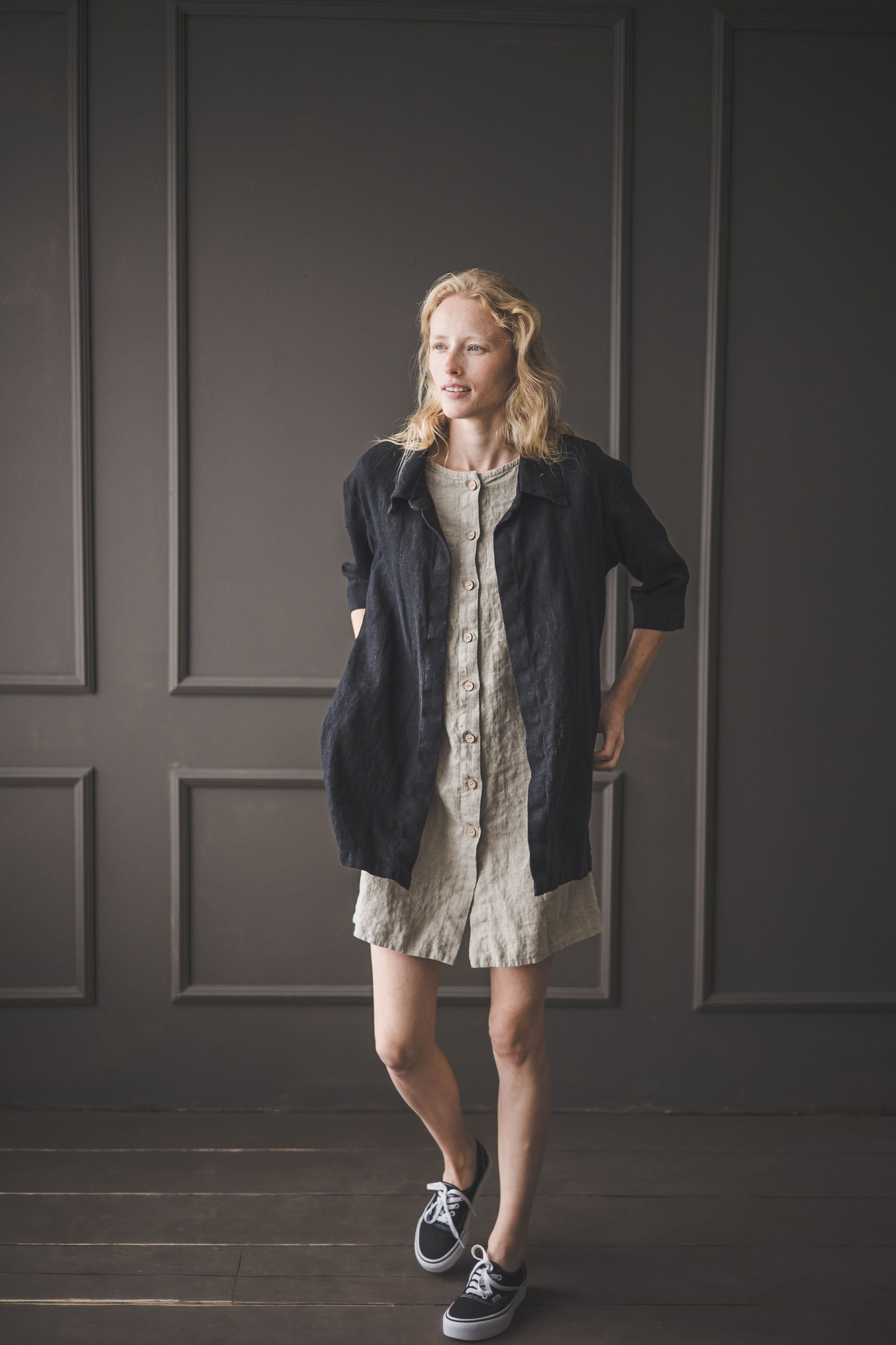 Heavy Linen Cardigan Epic Linen