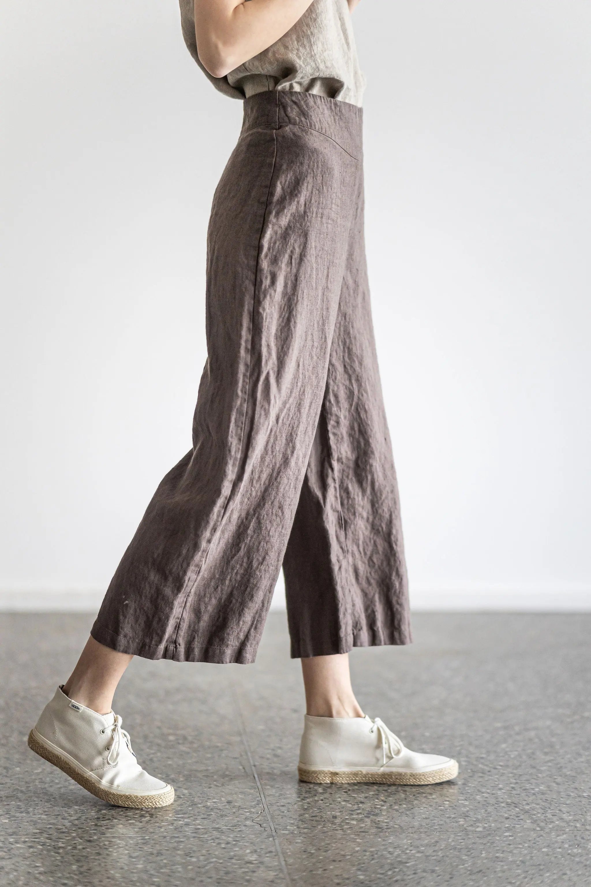 READY TO SHIP Relaxed Fit Flax Linen Pants - Epic Linen conscious fashion