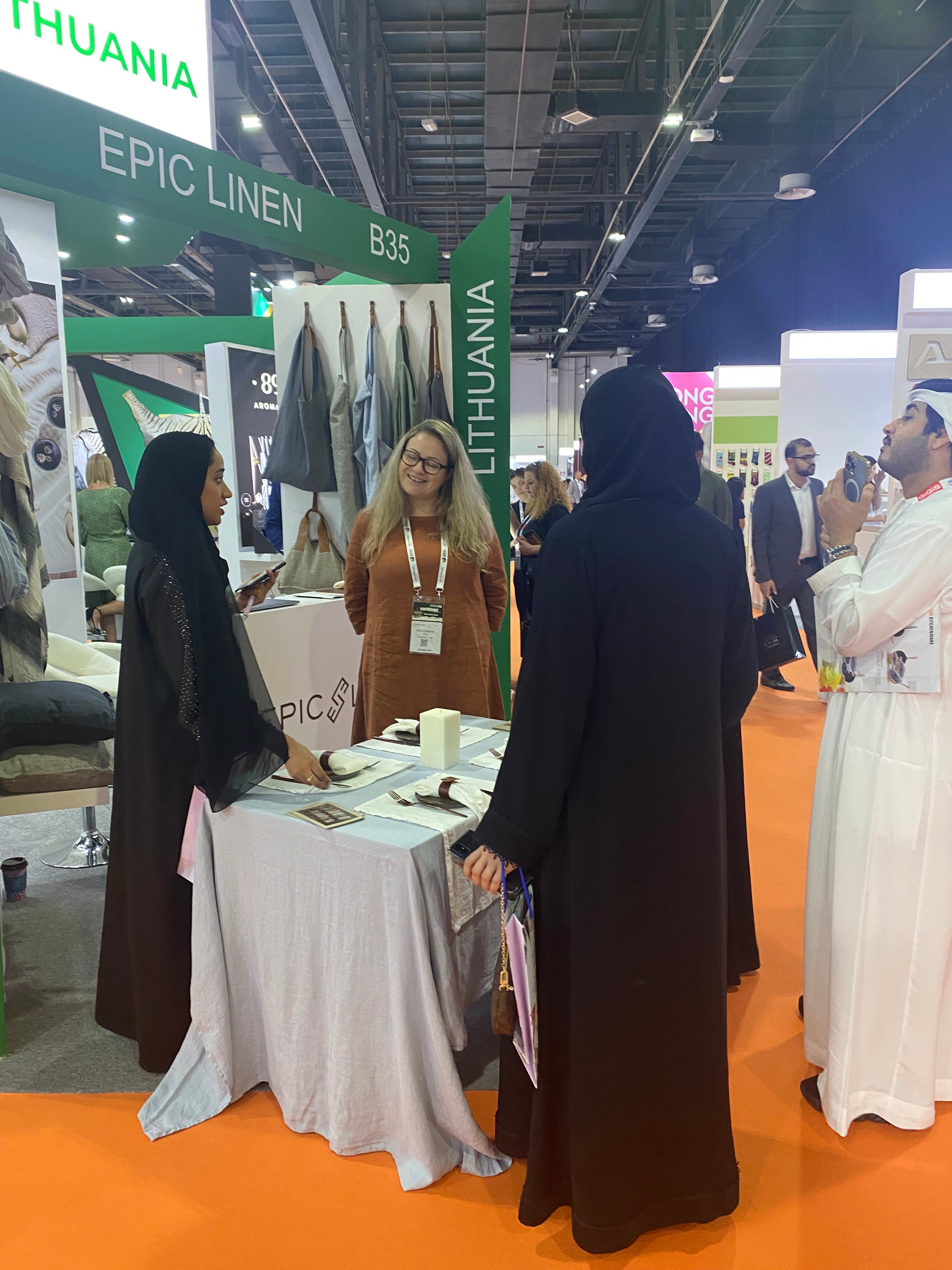 Gifts & Lifestyle - Middle East, November 2022. Wholesaler exhibition events, premium linen wholesale, Lithuanian quality linen, high-quality linen exhibitions, luxury linen trade shows, Lithuanian linen supplier, wholesale linen events, top linen exhibitors, B2B linen trade shows, Lithuanian linen manufacturers