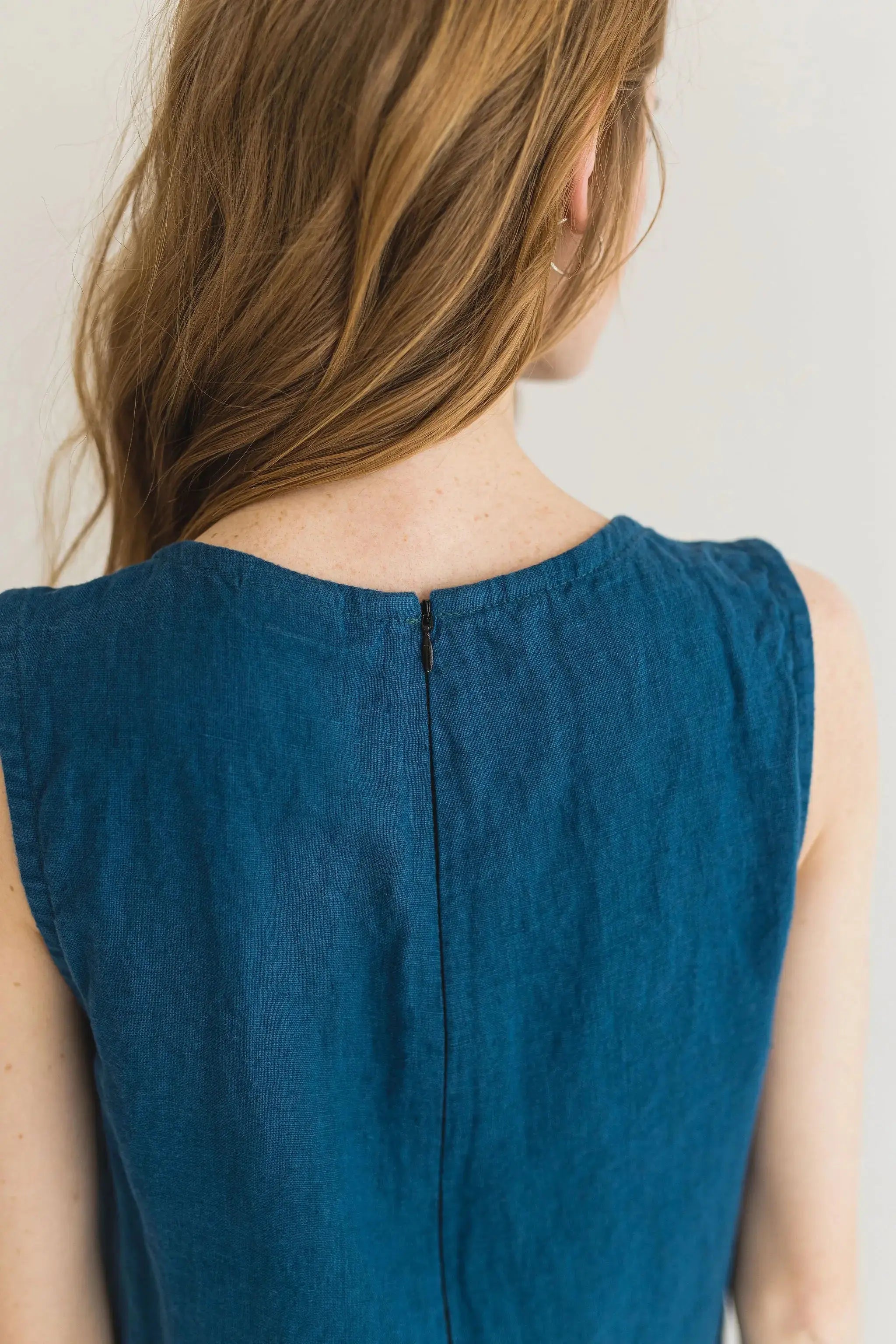 Sleeveless style Linen Jumpsuit, Romantic Linen Jumpsuit Epic Linen