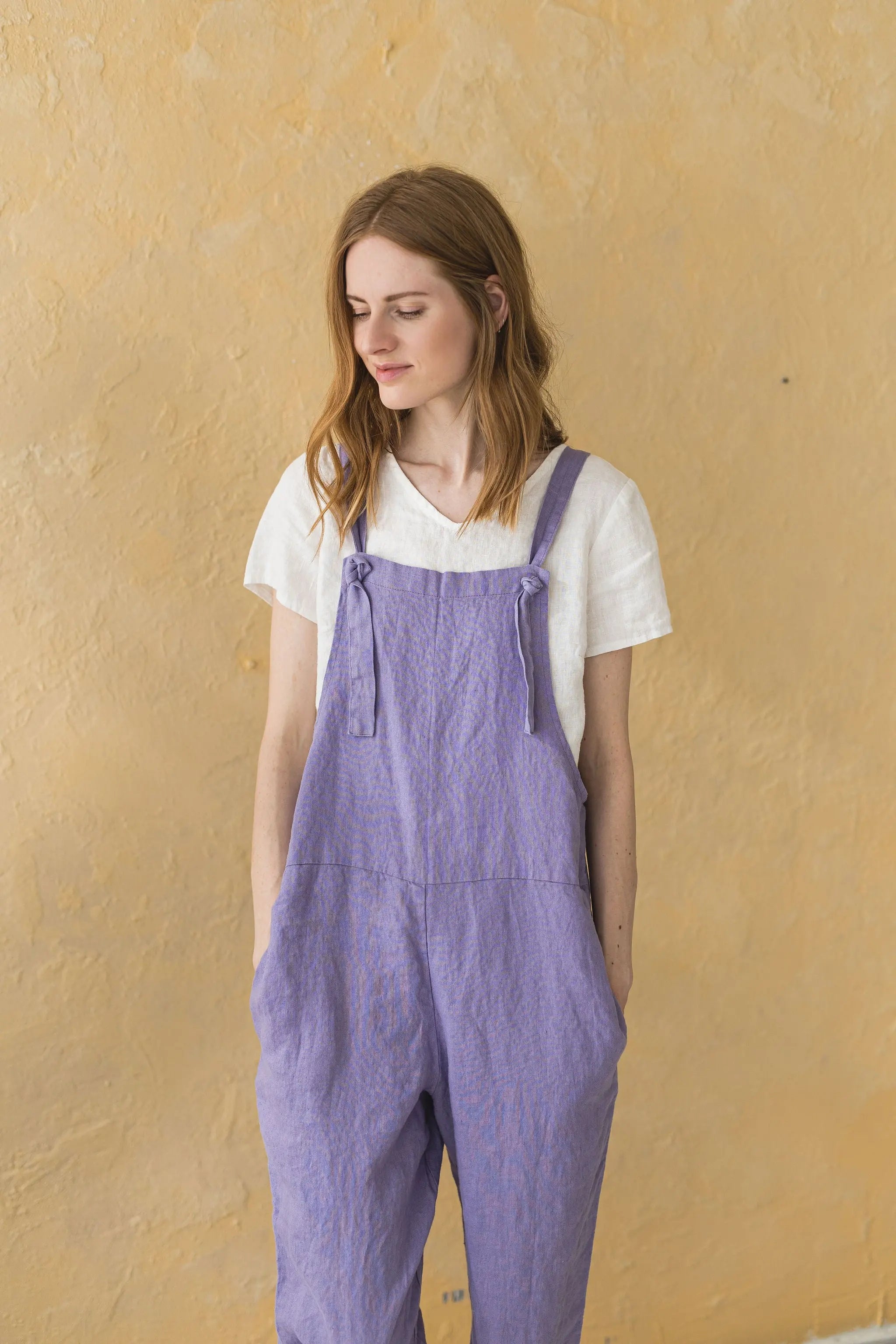 Loose Linen Jumpsuit with Adjustable Straps Epic Linen