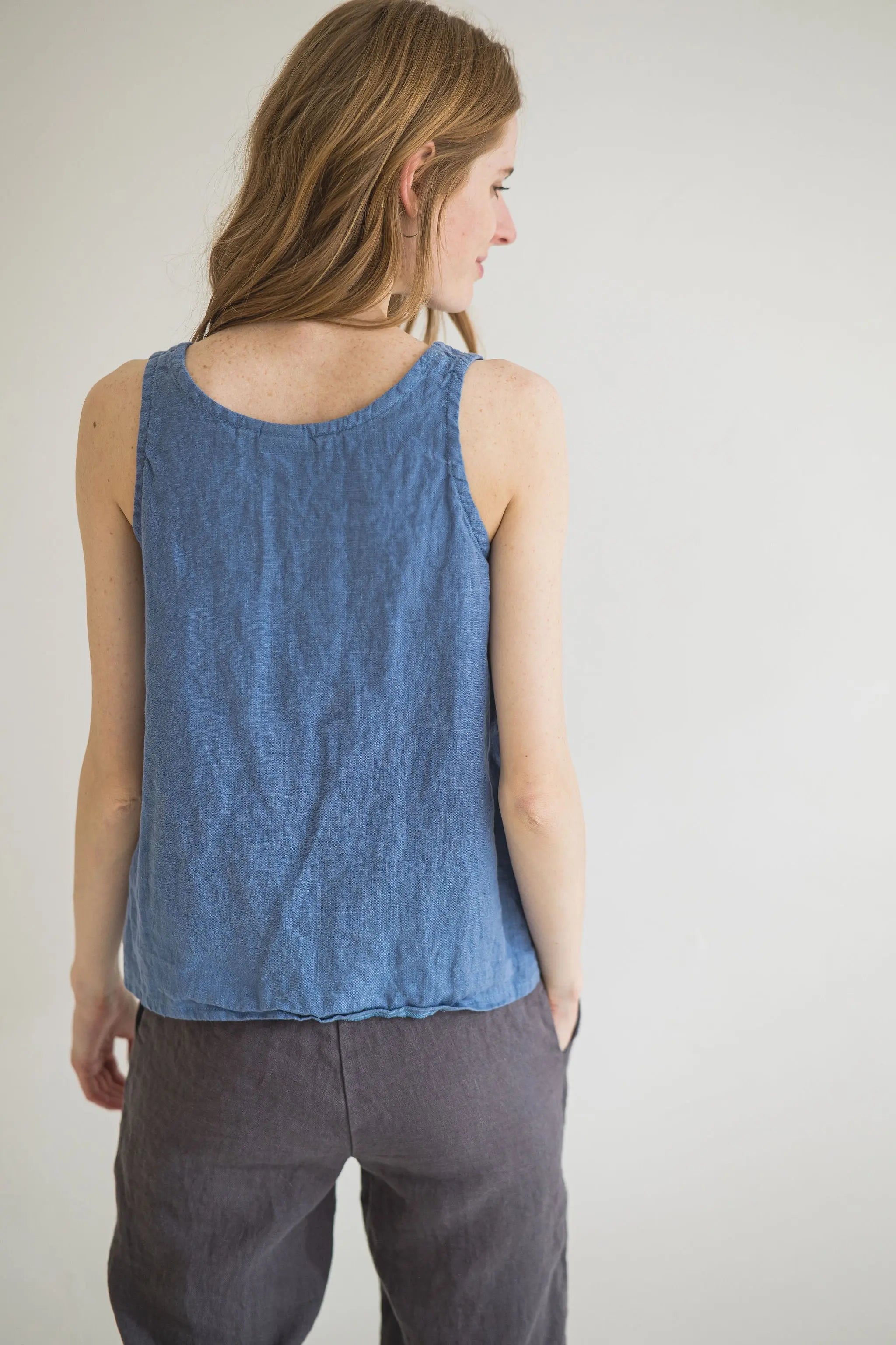 Sleeveless Linen Top Epic Linen