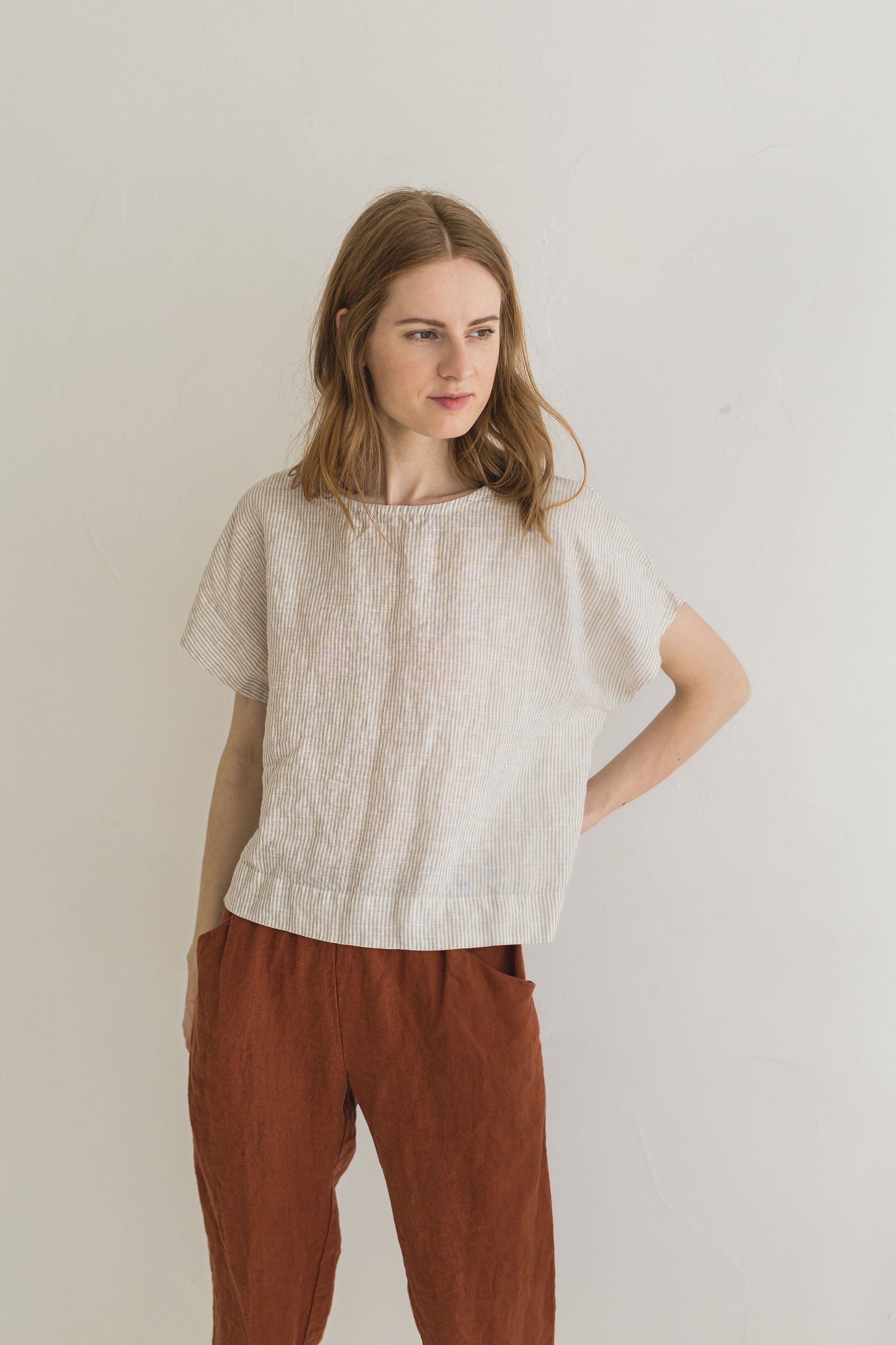 Summer Basic Top Epic Linen
