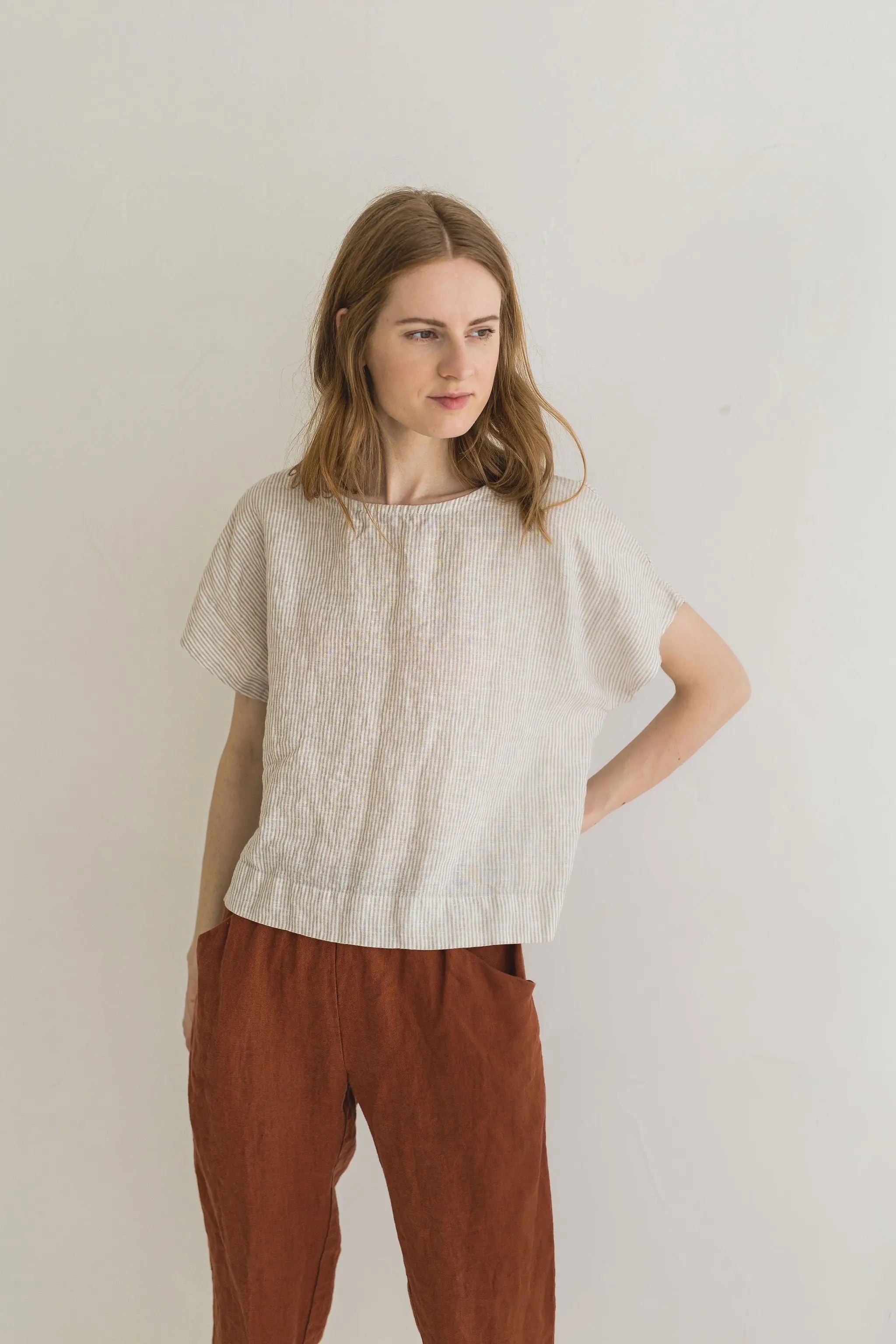 Oversize Linen Blouse, Linen Summer Top Epic Linen
