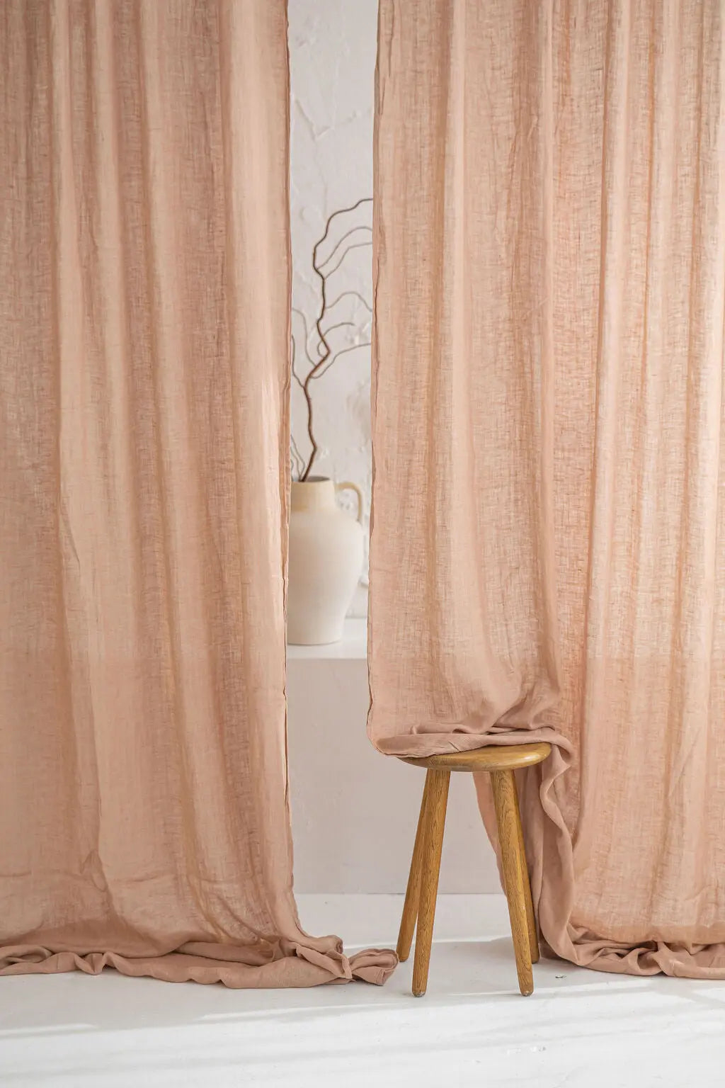 Crown Rod Pocket Gauze Linen Curtains Epic Linen
