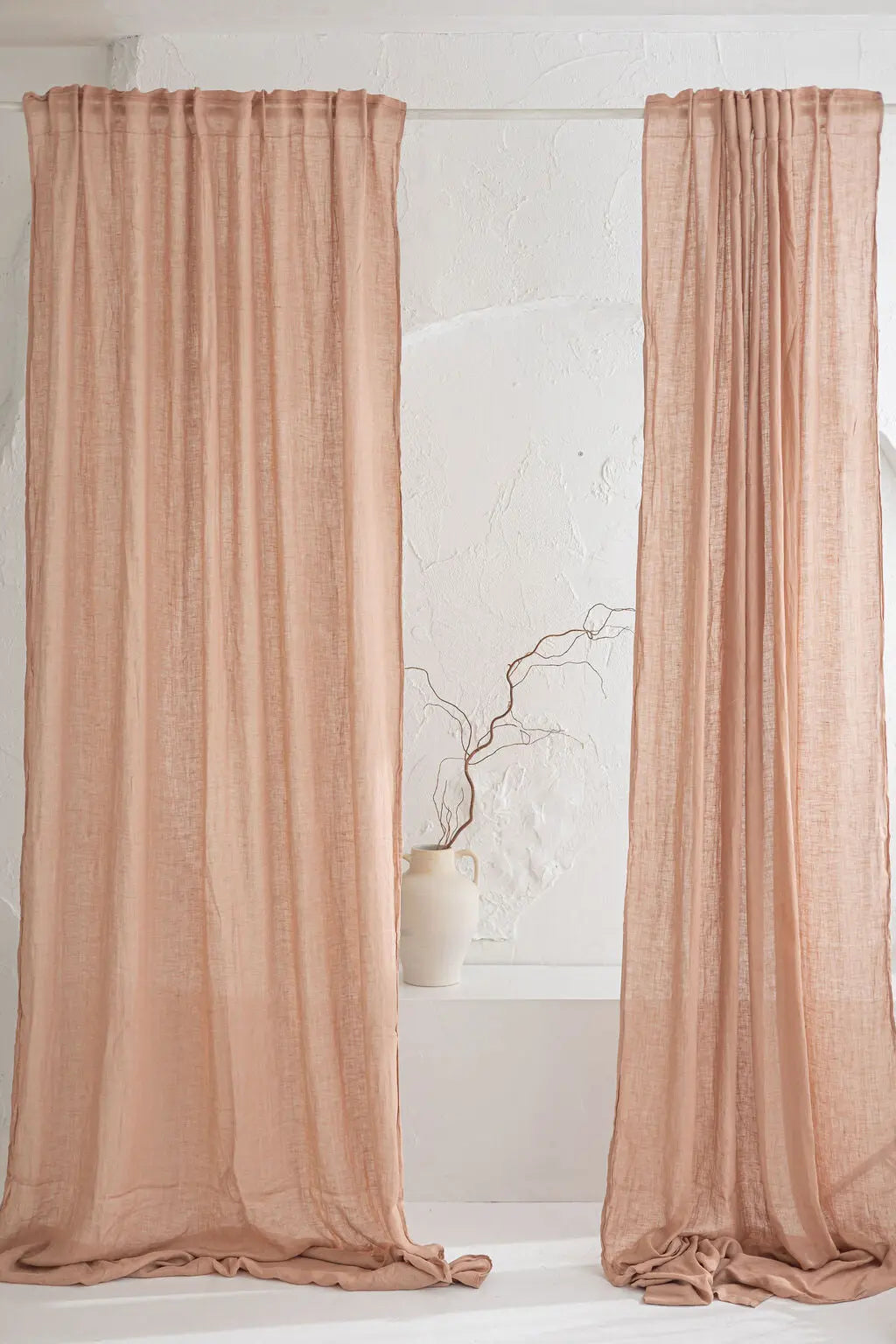 Crown Rod Pocket Gauze Linen Curtains Epic Linen