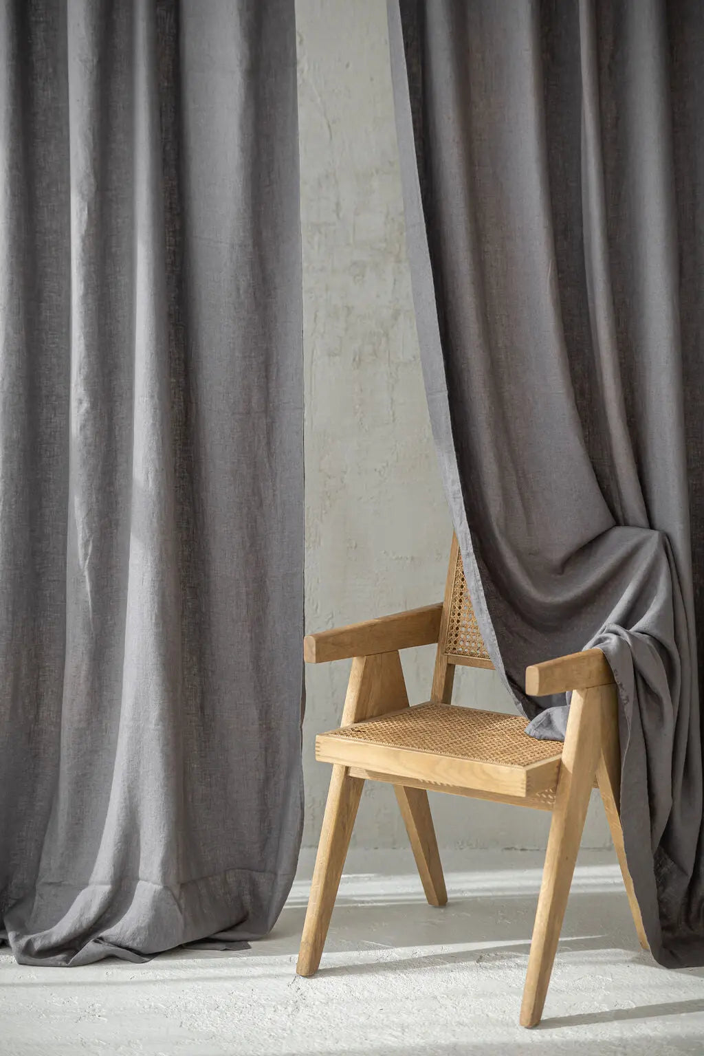 Linen Curtains with Ties Epic Linen