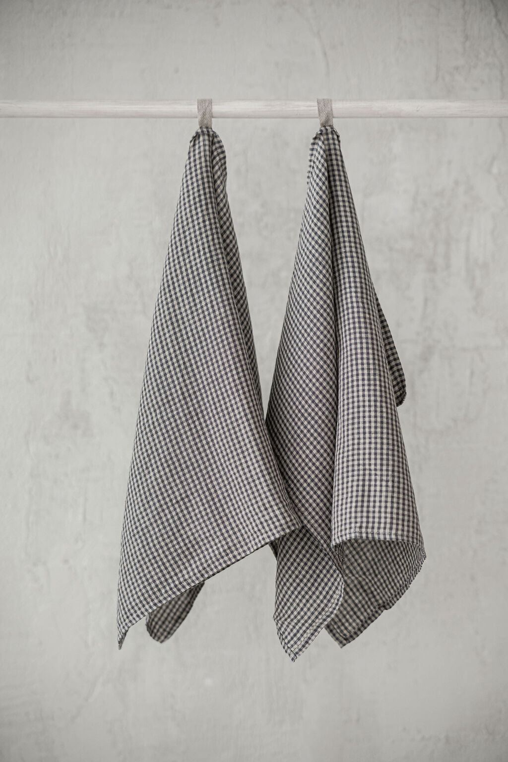 Stonewashed Linen Kitchen Tea Towels Set of 2 Pattern