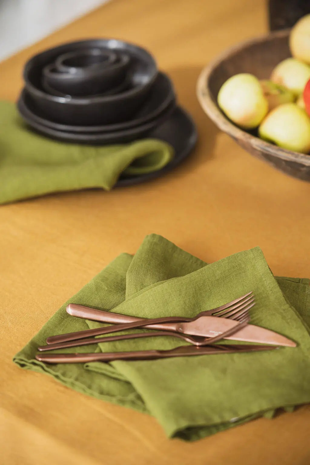 Natural Linen Table Napkins in Bright Colors Set of 2 Epic Linen