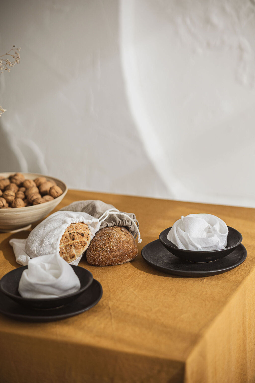 Natural Stonewashed Mustard Linen Tablecloth Epic Linen