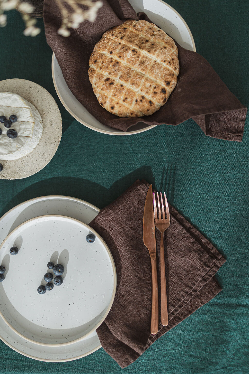 Natural Soft Dark Green Linen Tablecloth Epic Linen