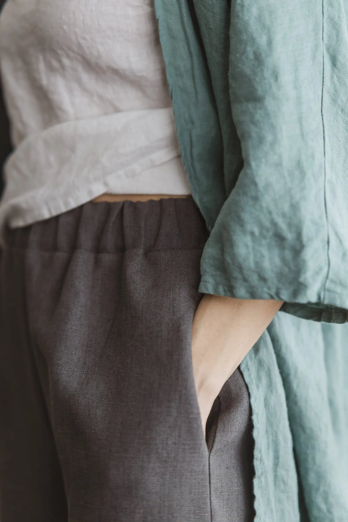 Heavyweight Wide Leg Linen Pants Epic Linen