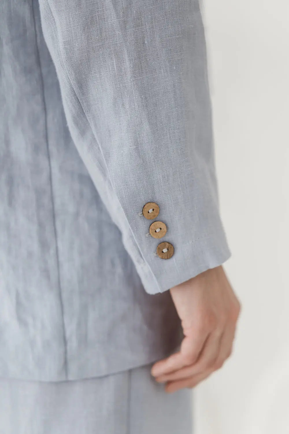 Minimalist Oversized Linen Blazer