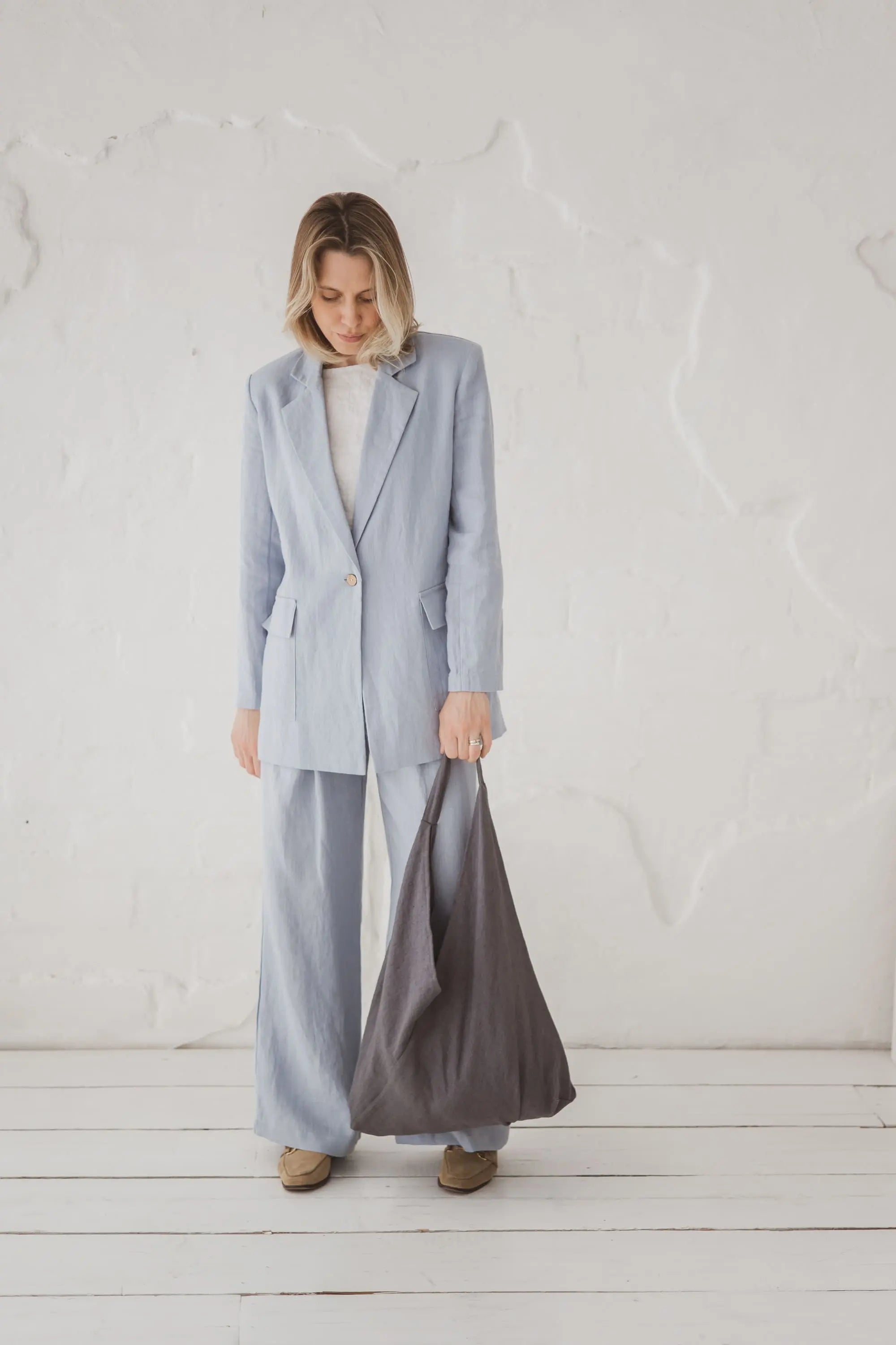 Minimalist Oversized Linen Blazer Epic Linen