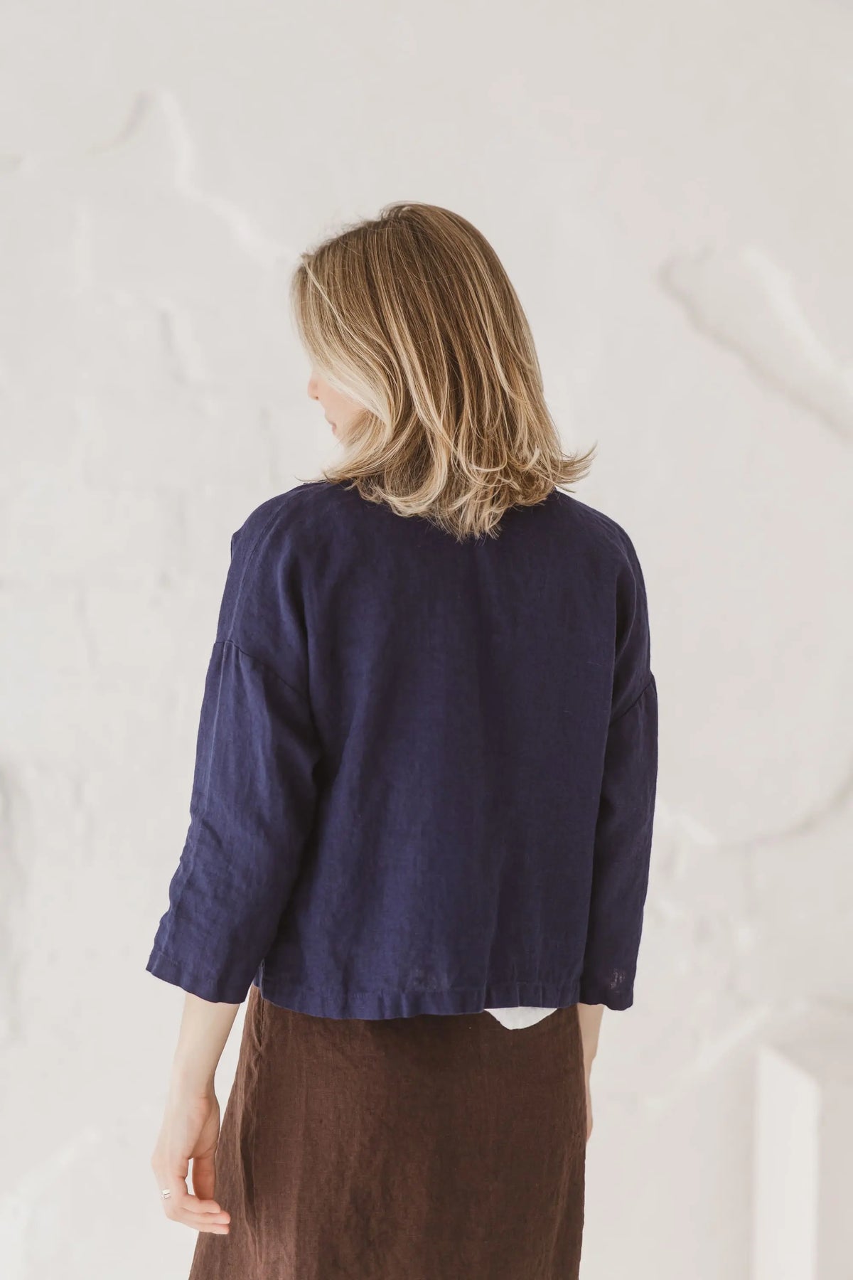 Cropped Linen Jacket - Margo Epic Linen