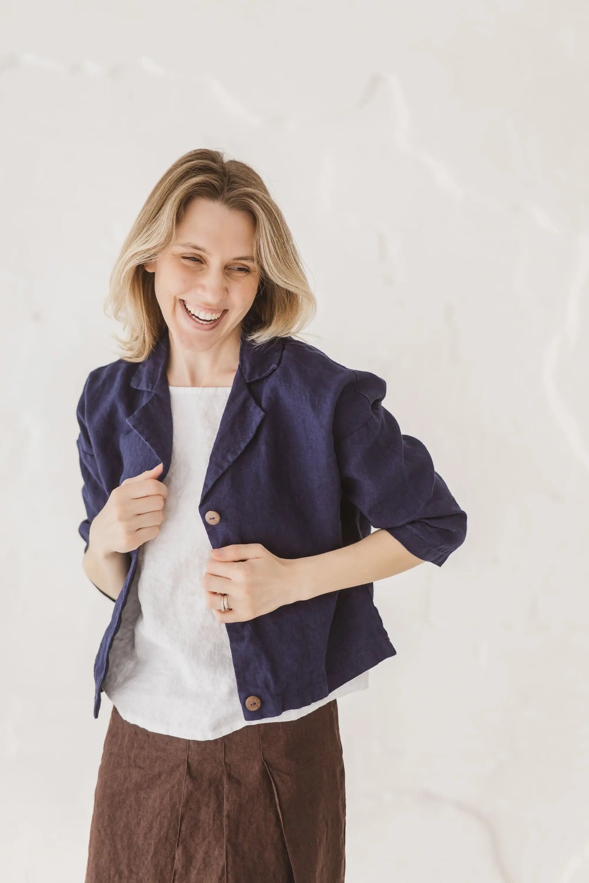 Cropped Linen Jacket - Margo Epic Linen