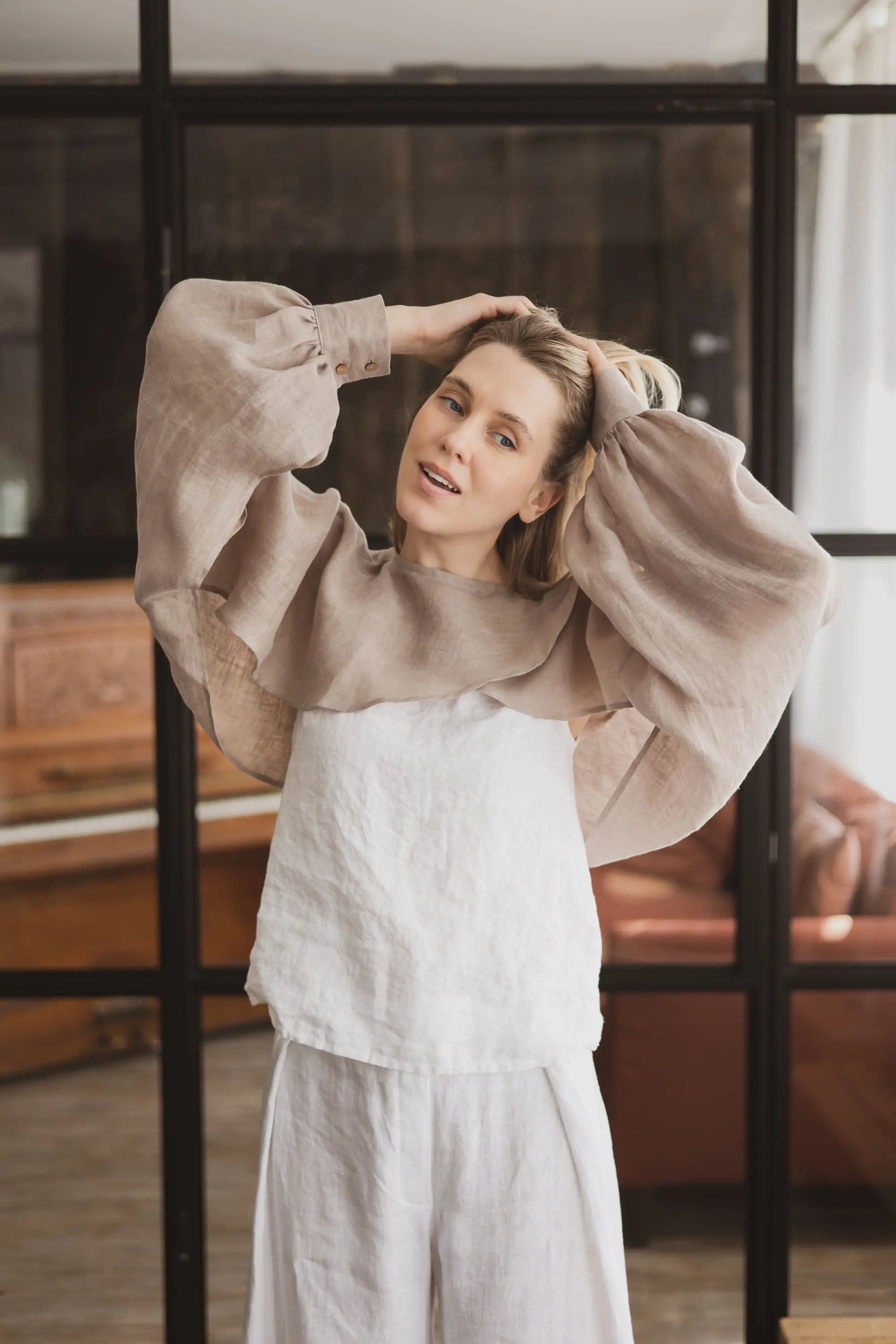 Linen Bolero - Lightweight Gauze Summer Shrug Epic Linen