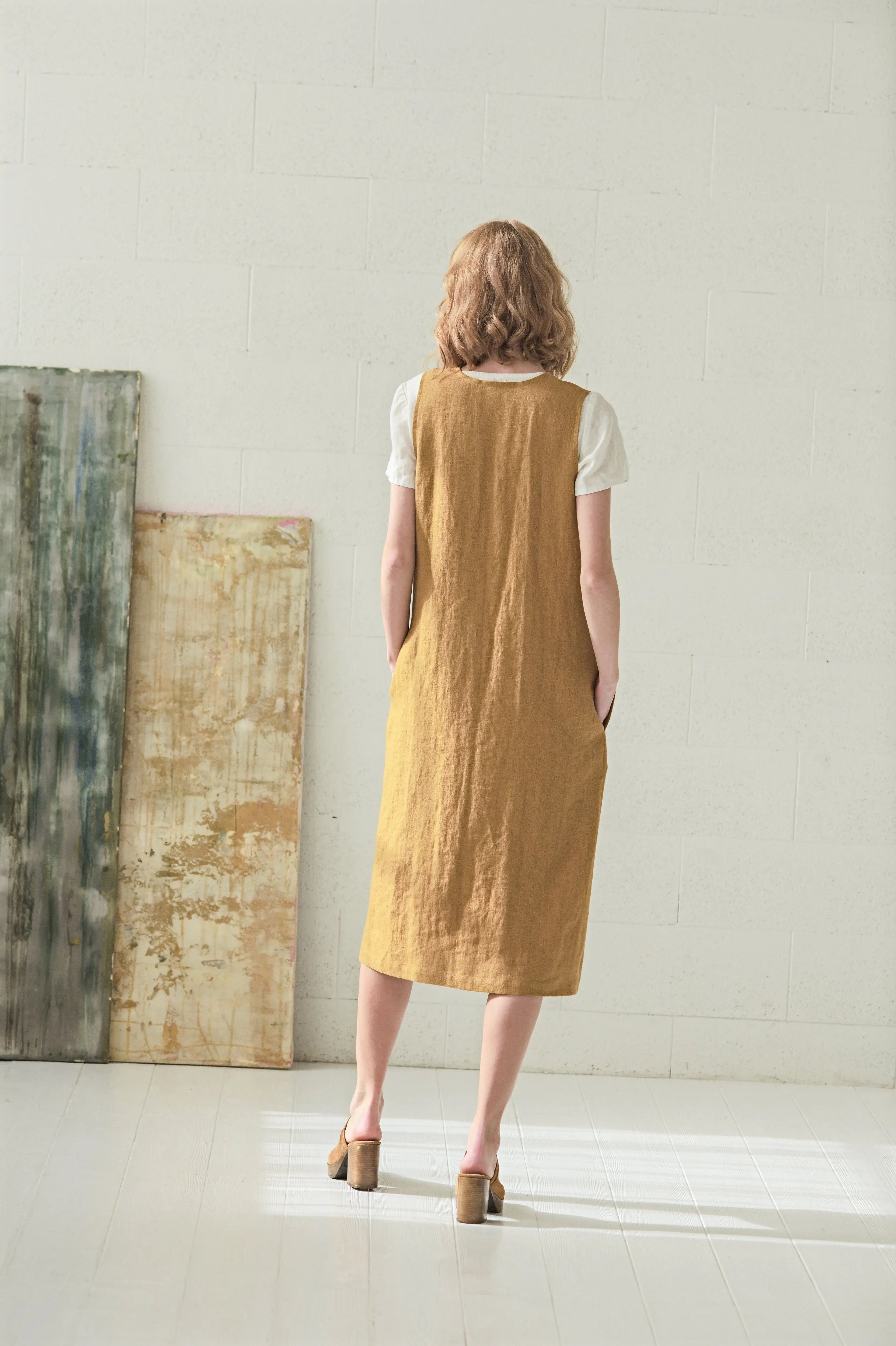 Linen Vest Dress Epic Linen