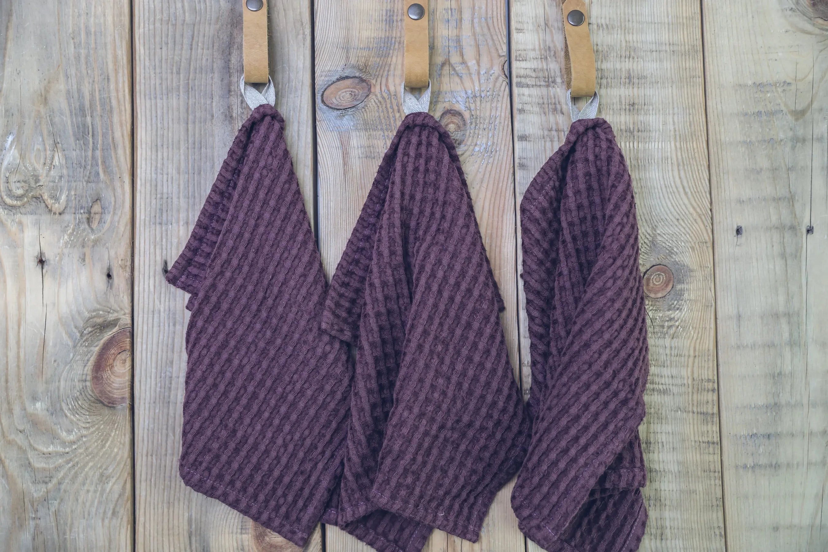 Absorbent Linen Face Waffle Towels | Set of 3 Epic Linen