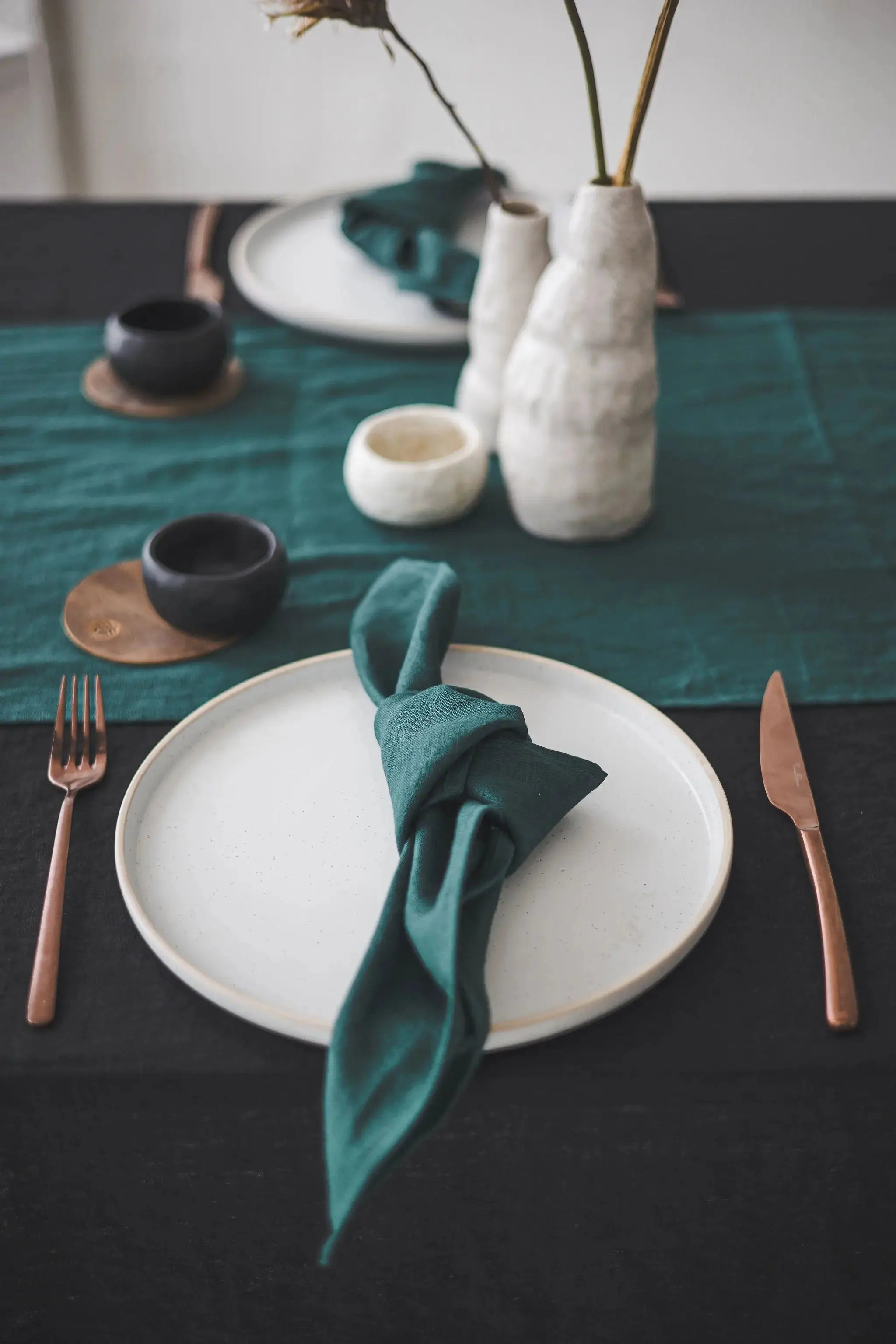 Natural Linen Table Napkins in Bright Colors Set of 2 Epic Linen