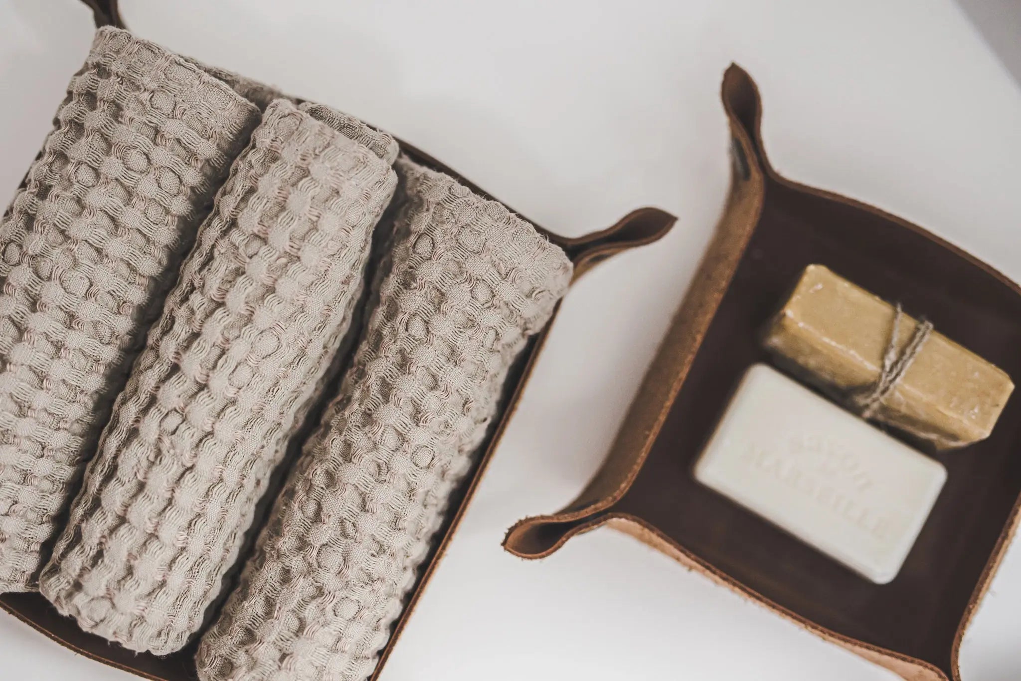 Absorbent Linen Face Waffle Towels | Set of 3 Epic Linen