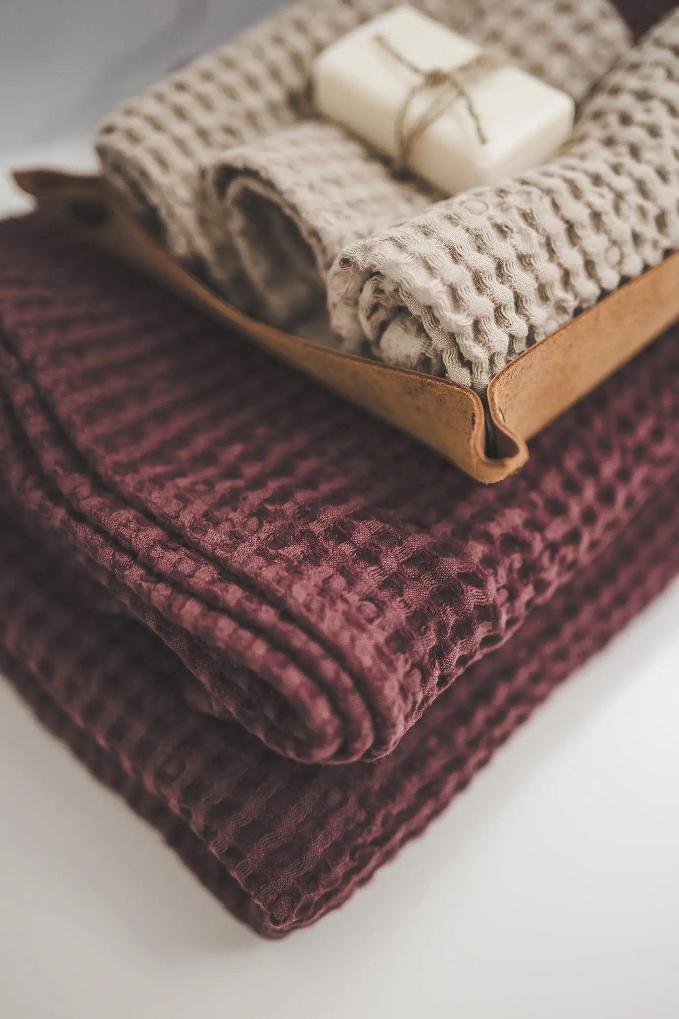 Linen Waffle Bath Towels Epic Linen