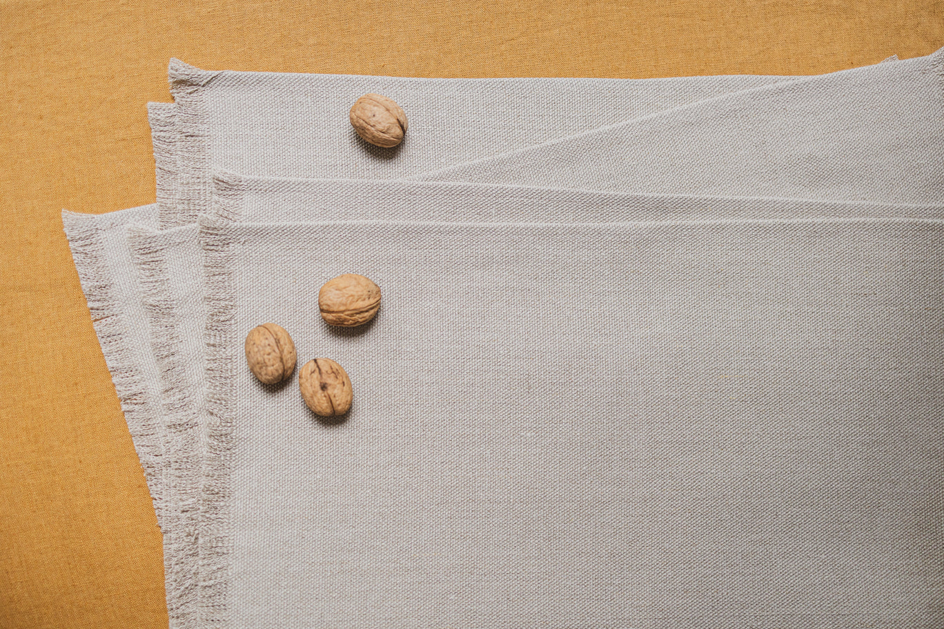 Heavyweight Linen Placemats with Fringes Epic Linen