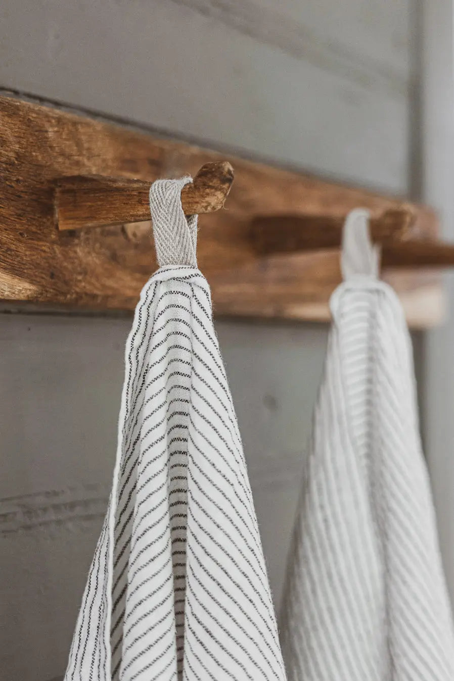 Stonewashed Linen Kitchen Tea Towels Set of 2 Pattern Epic Linen