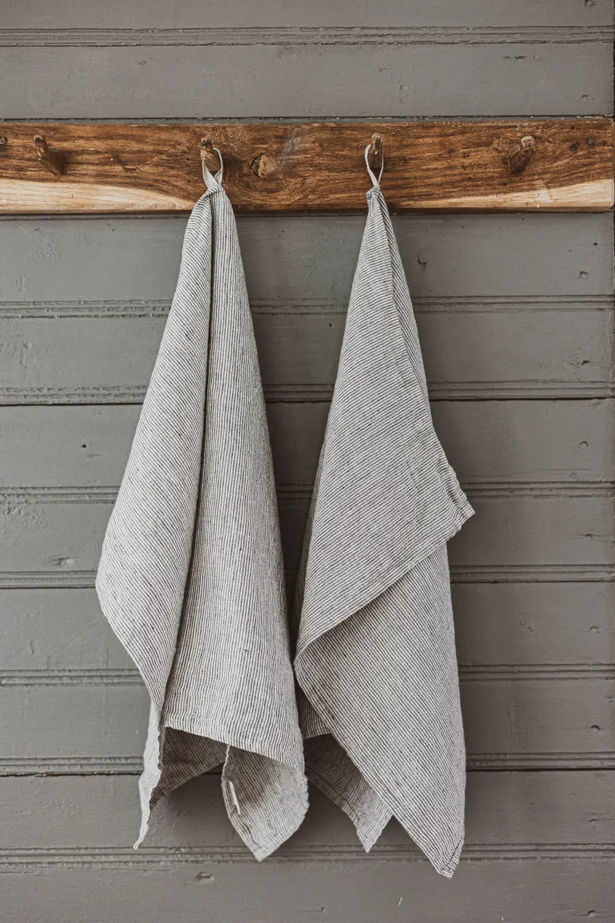 Stonewashed Linen Kitchen Tea Towels Set of 2 Pattern Epic Linen