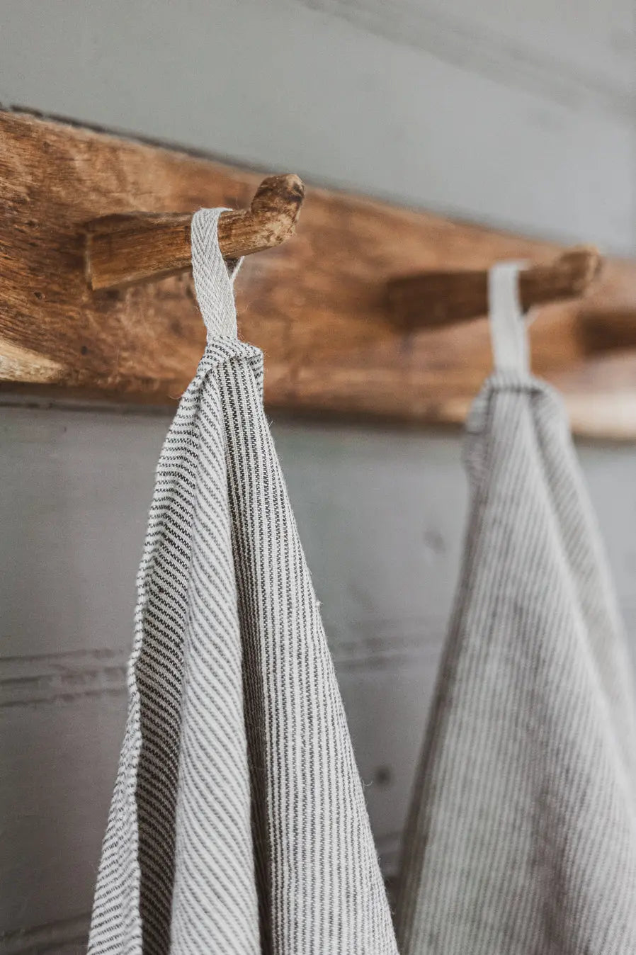 Stonewashed Linen Kitchen Tea Towels Set of 2 Pattern Epic Linen