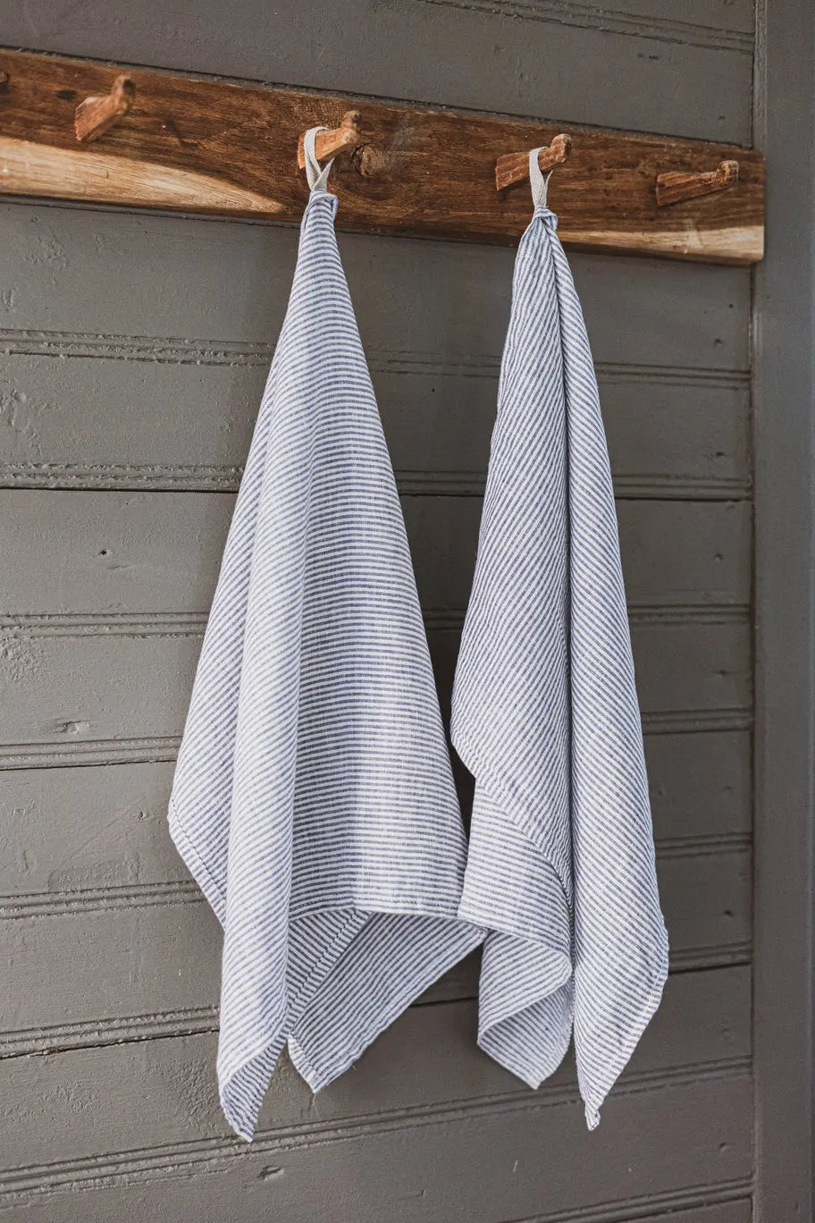 Stonewashed Linen Kitchen Tea Towels Set of 2 Pattern Epic Linen