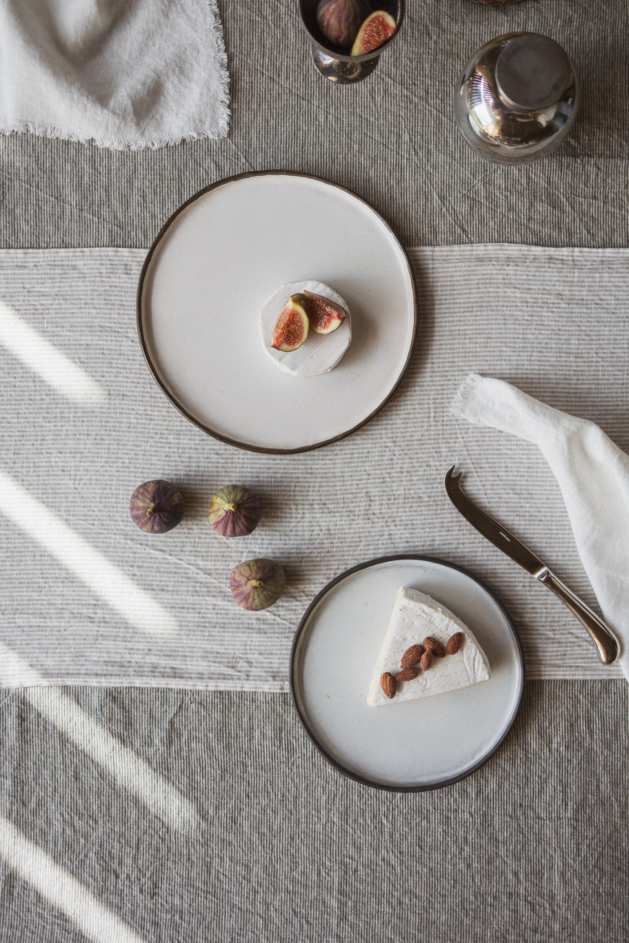 Pure Linen Table Runner in Pattern with Pleats Epic Linen