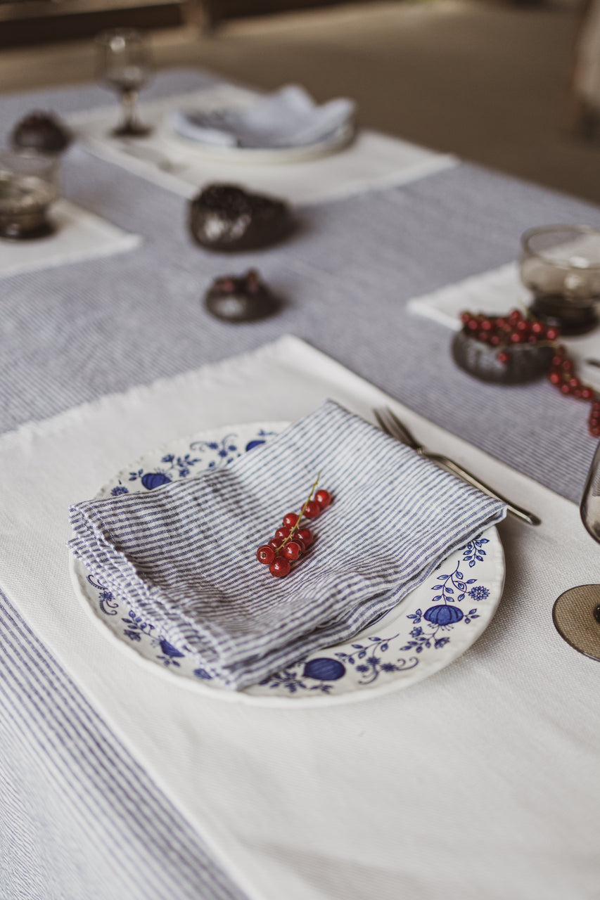 Heavyweight Linen Placemats with Fringes Epic Linen