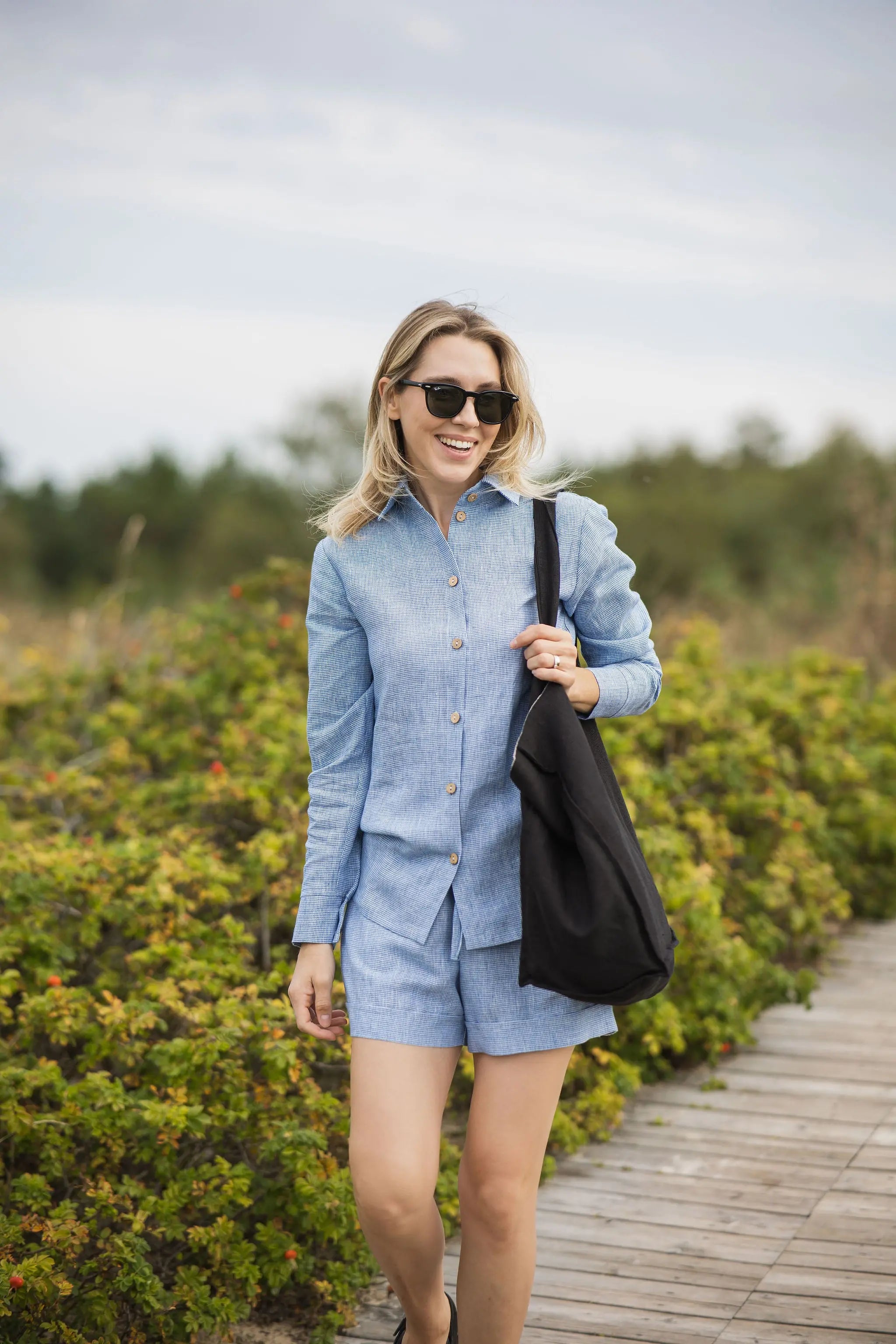 Mini Linen Shorts