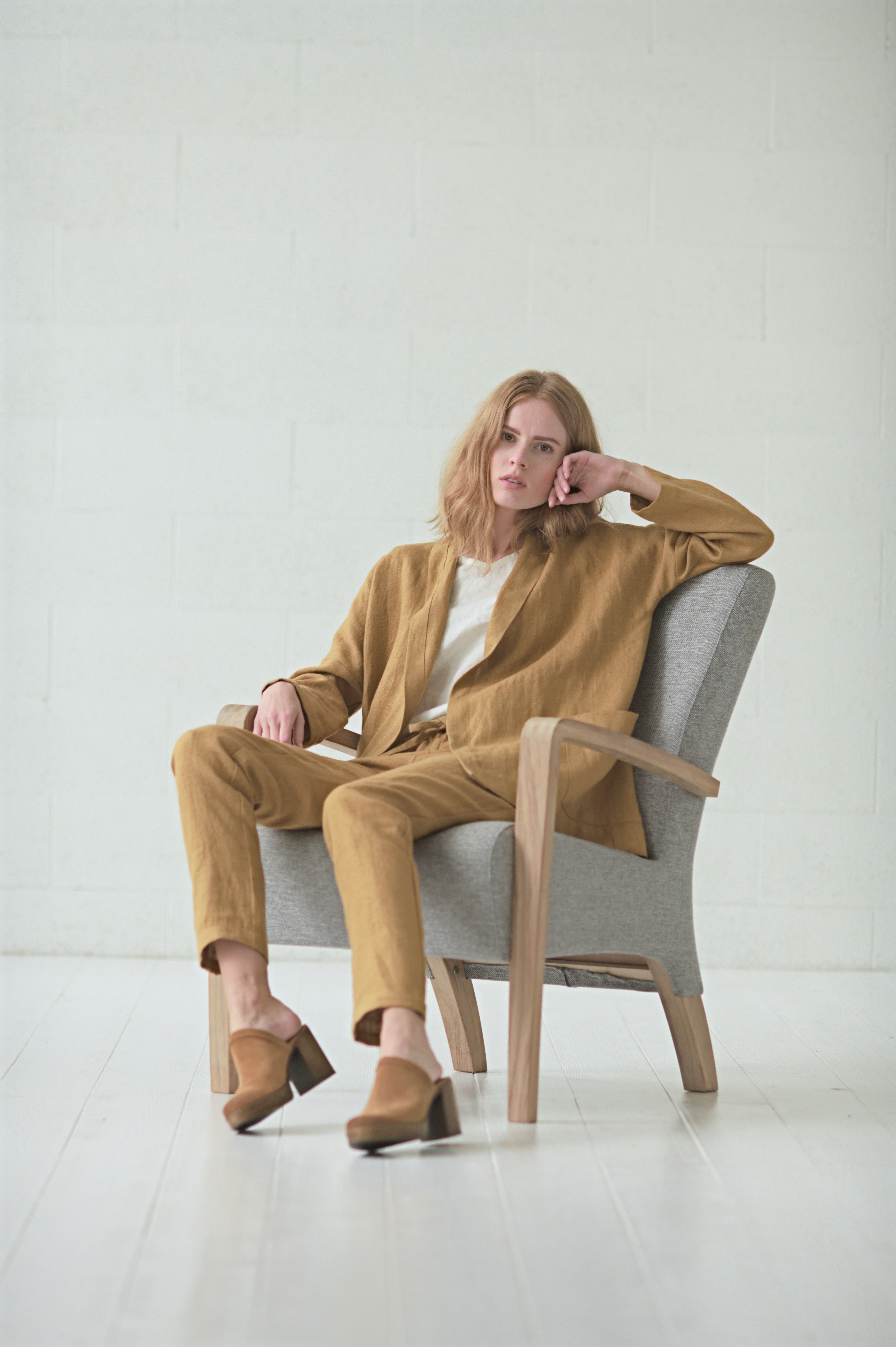 Classic Linen Jacket in Heavy Linen Epic Linen